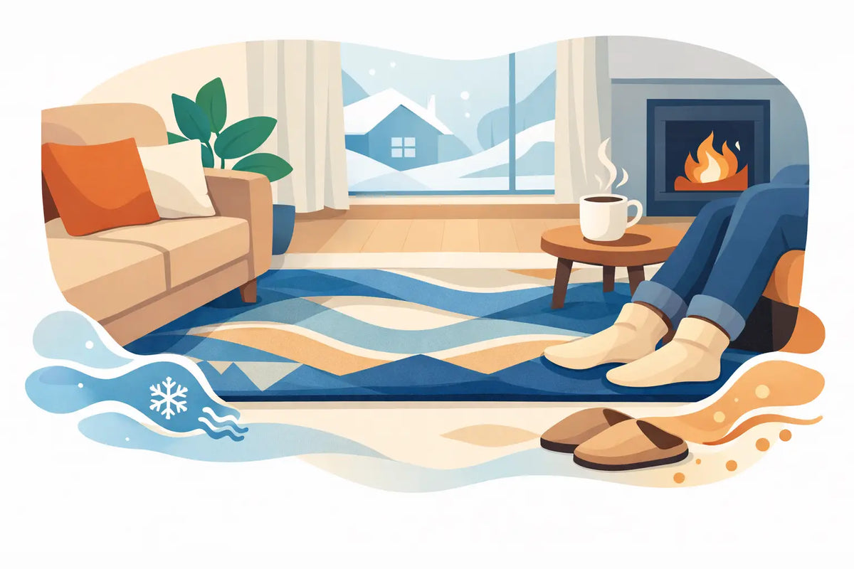 Tapijt tegen koude vloer voor een warmer huis