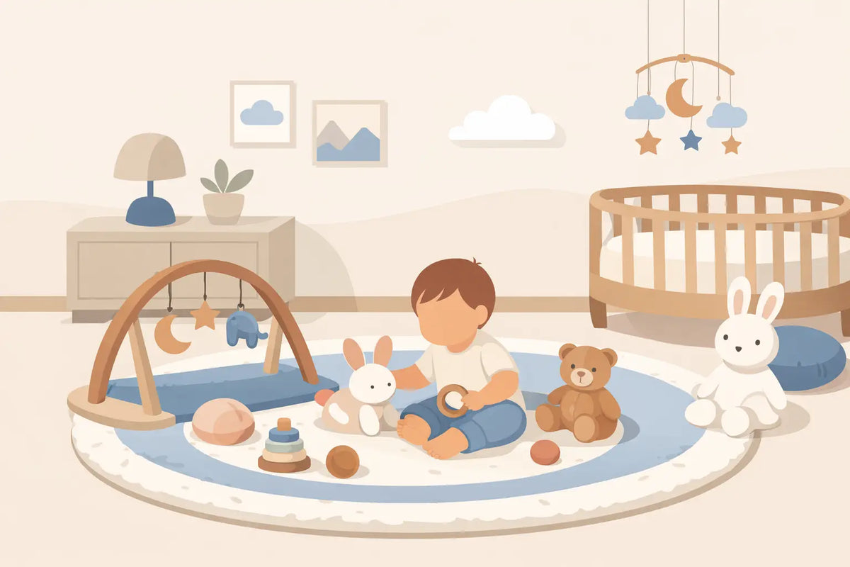 Een zacht speelkleed voor babykamer kiezen