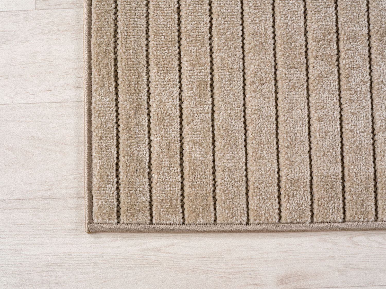 Beige Tapijt Laagpolig Vloerkleed Indoor/Outdoor Japandi Stijl