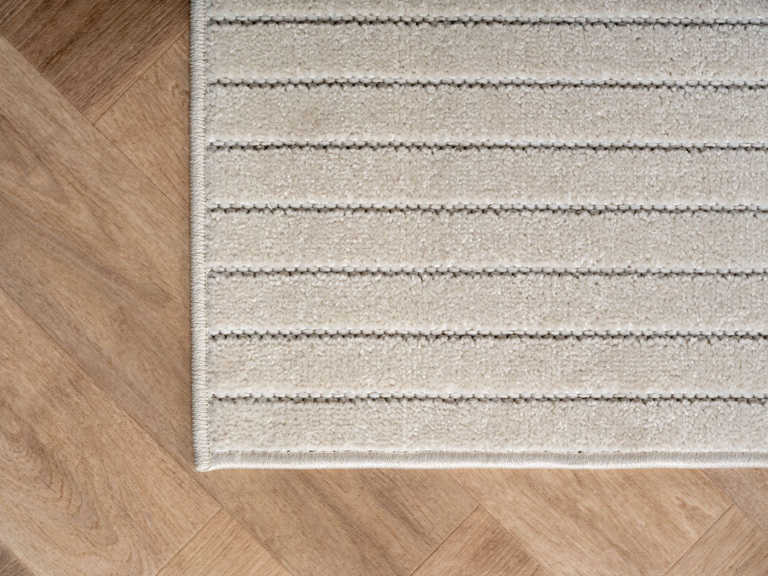 Crème Tapijt Laagpolig Vloerkleed Indoor/Outdoor Japandi Stijl