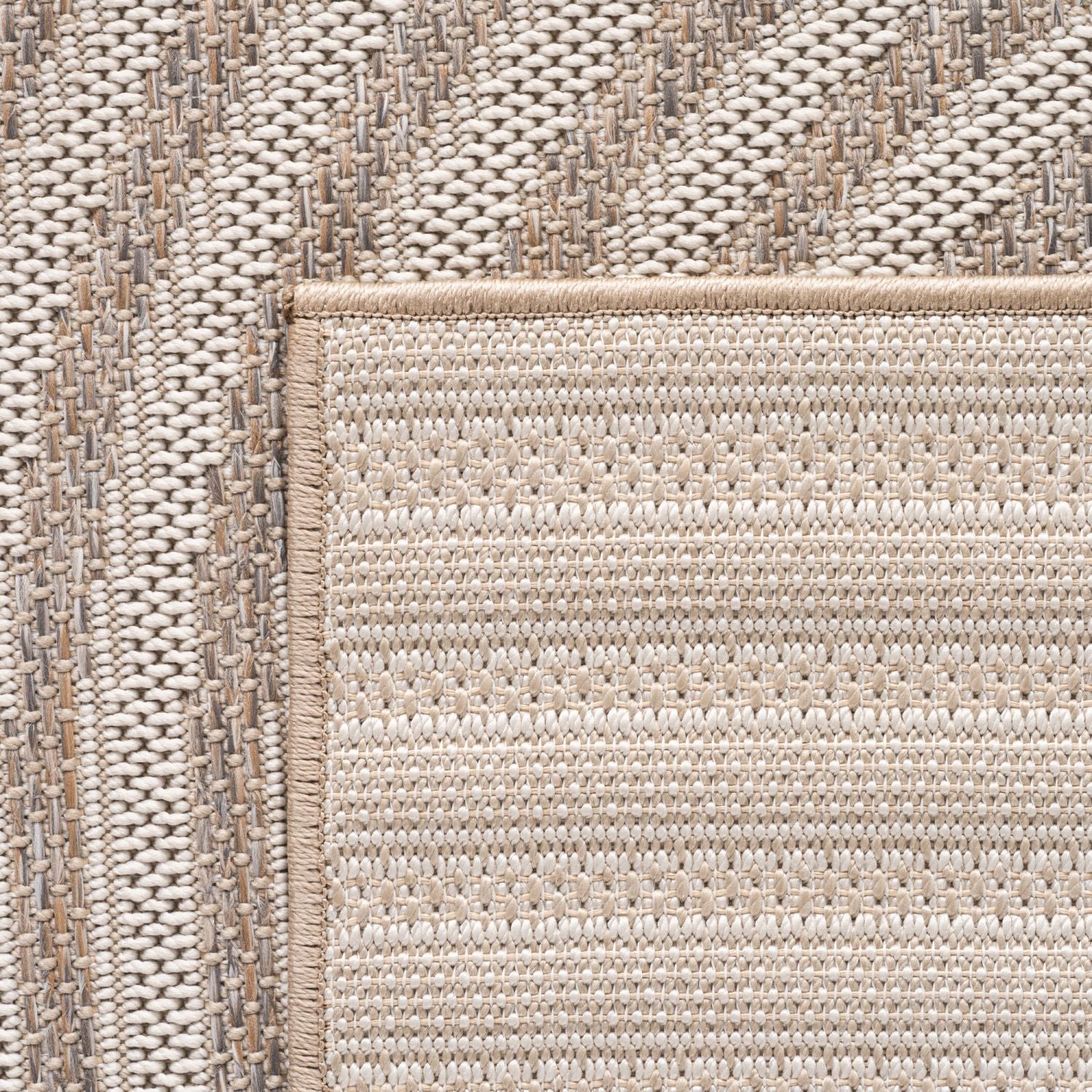 Beige Tapijt Laagpolig Vloerkleed Indoor/Outdoor