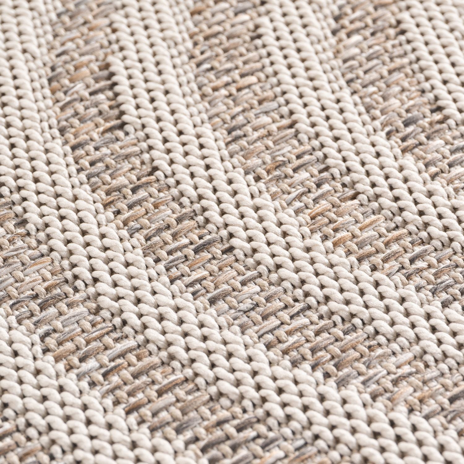 Beige Tapijt Laagpolig Vloerkleed Indoor/Outdoor
