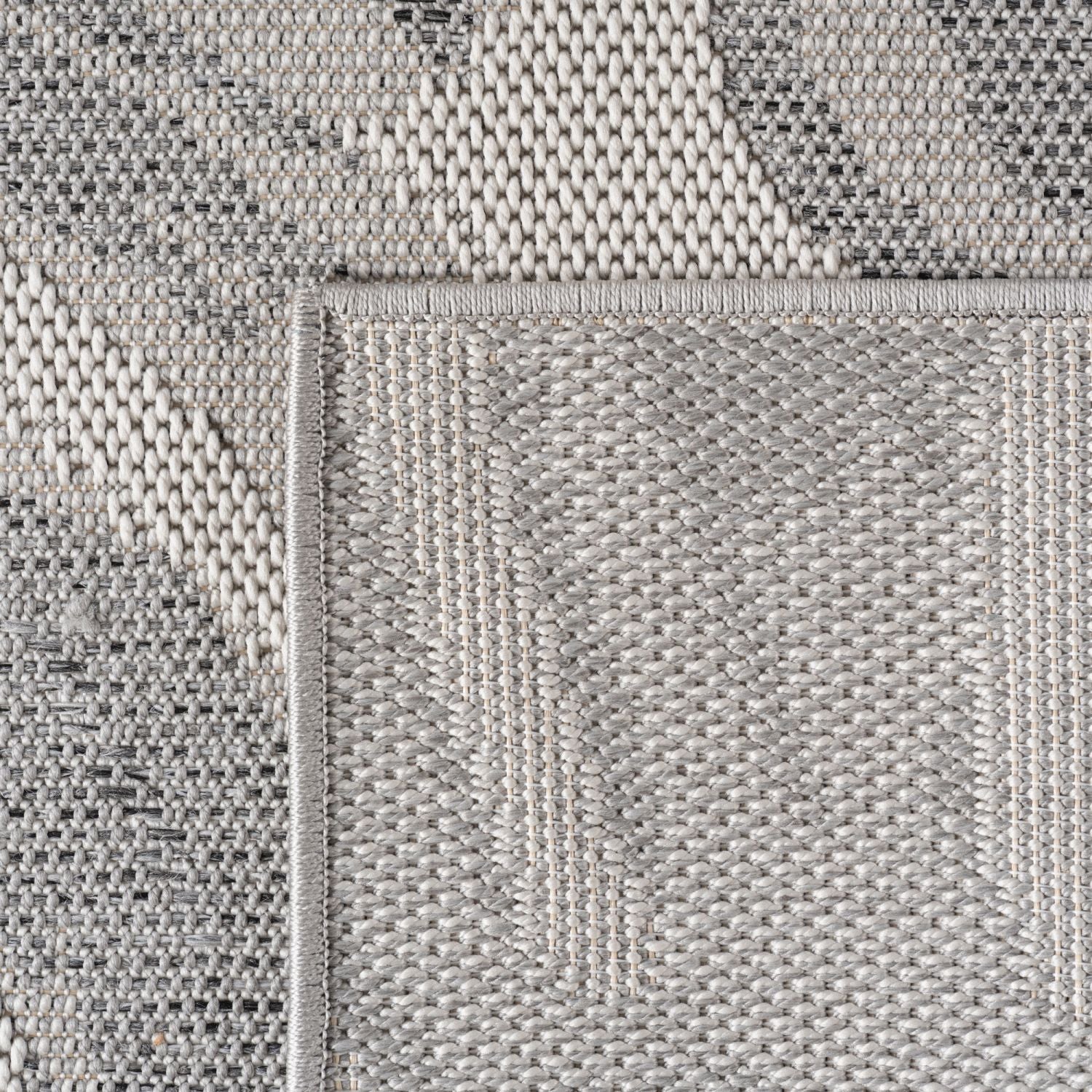 Grijs Tapijt Laagpolig Vloerkleed Indoor/Outdoor