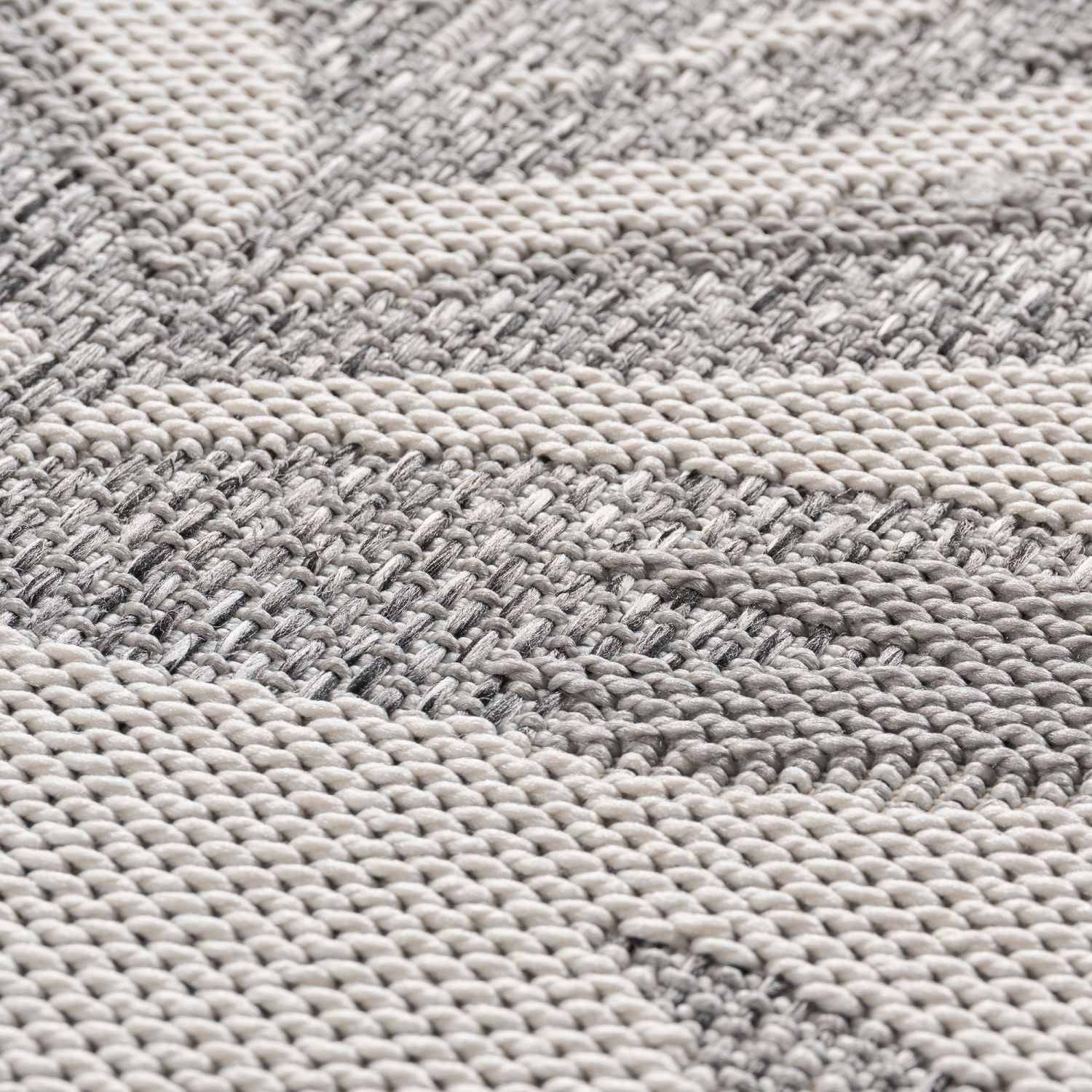 Grijs Tapijt Laagpolig Vloerkleed Indoor/Outdoor