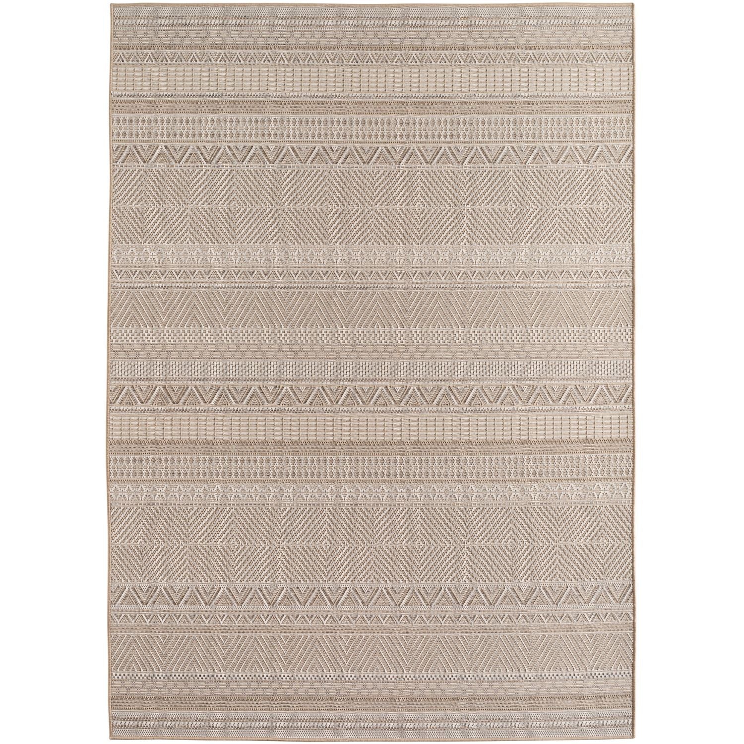 Beige Tapijt Laagpolig Vloerkleed Indoor/Outdoor