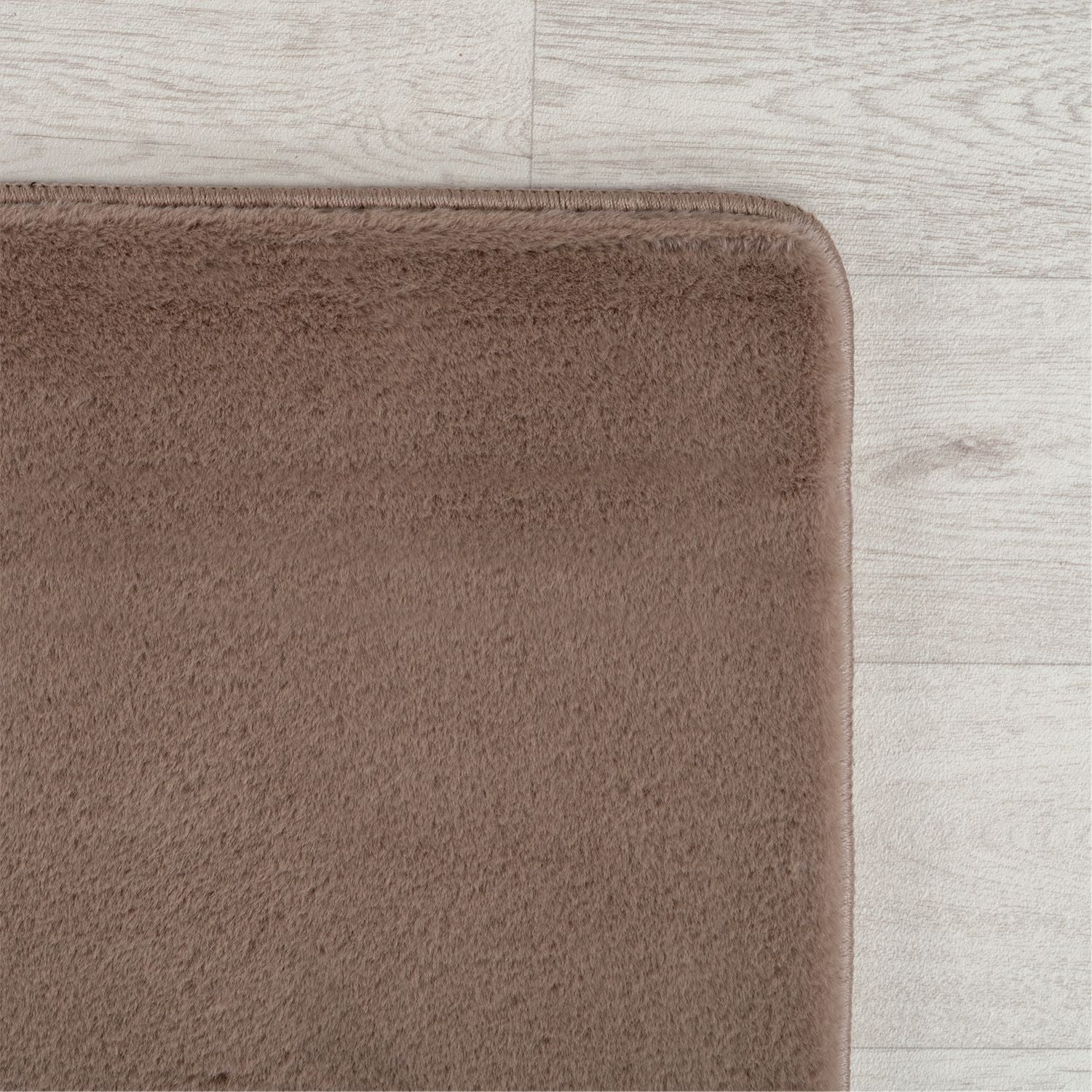 Bruin Tapijt Laagpolig Vloerkleed met Anti Slip Omid Super Zacht