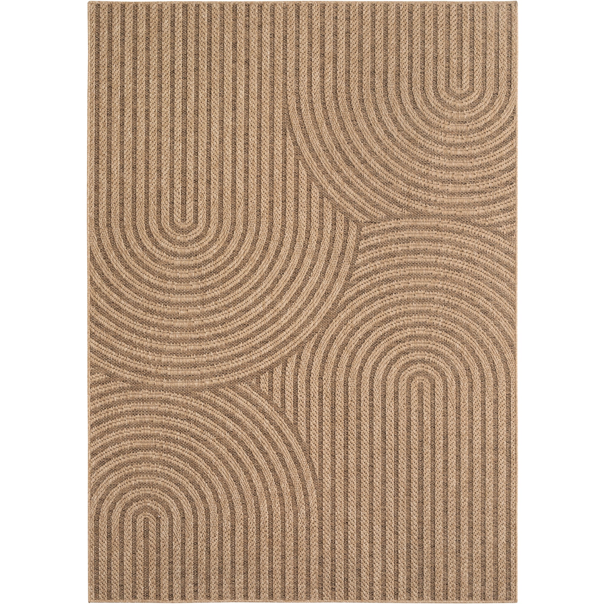 Beige Tapijt Laagpolig Vloerkleed Indoor/Outdoor