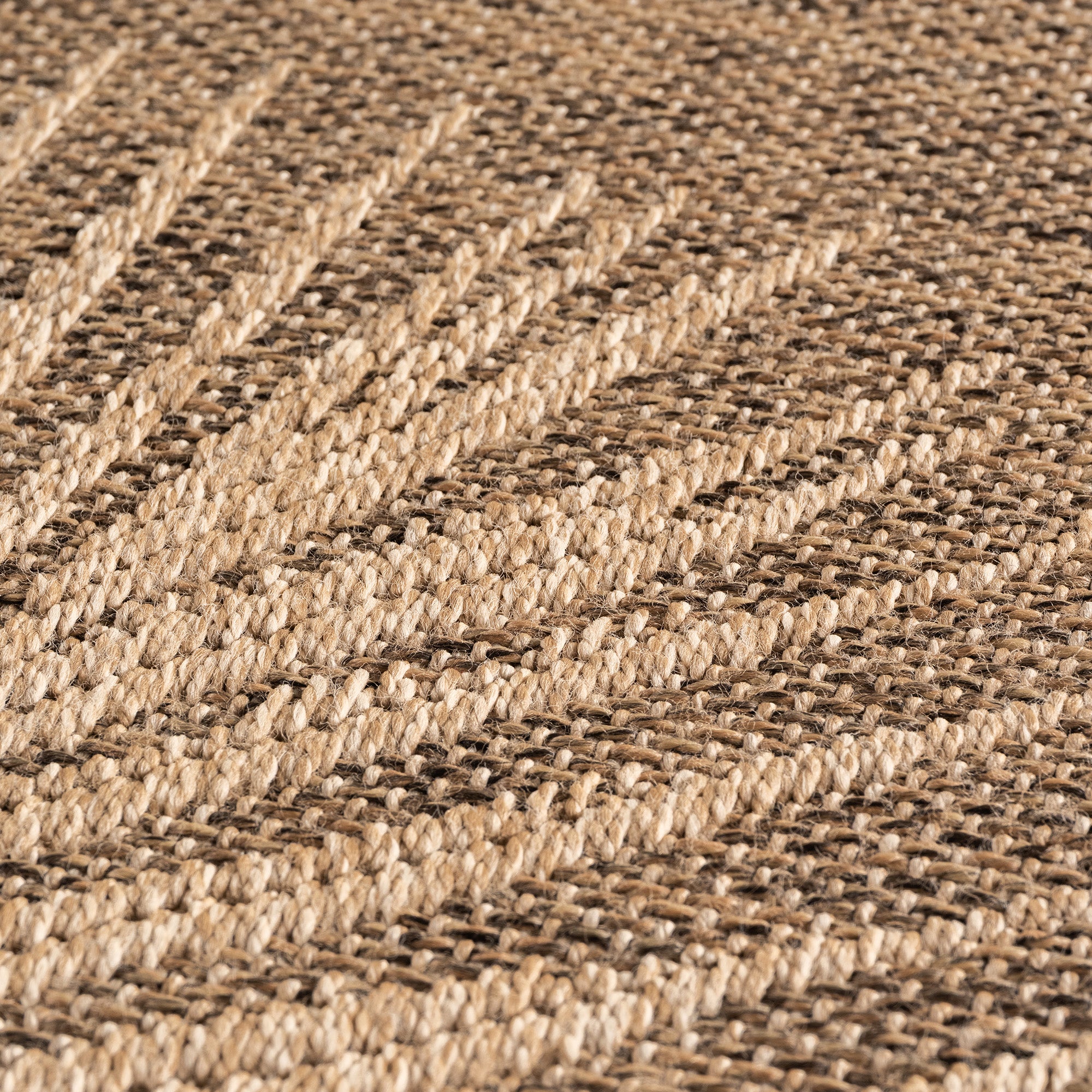 Beige Tapijt Laagpolig Vloerkleed Indoor/Outdoor