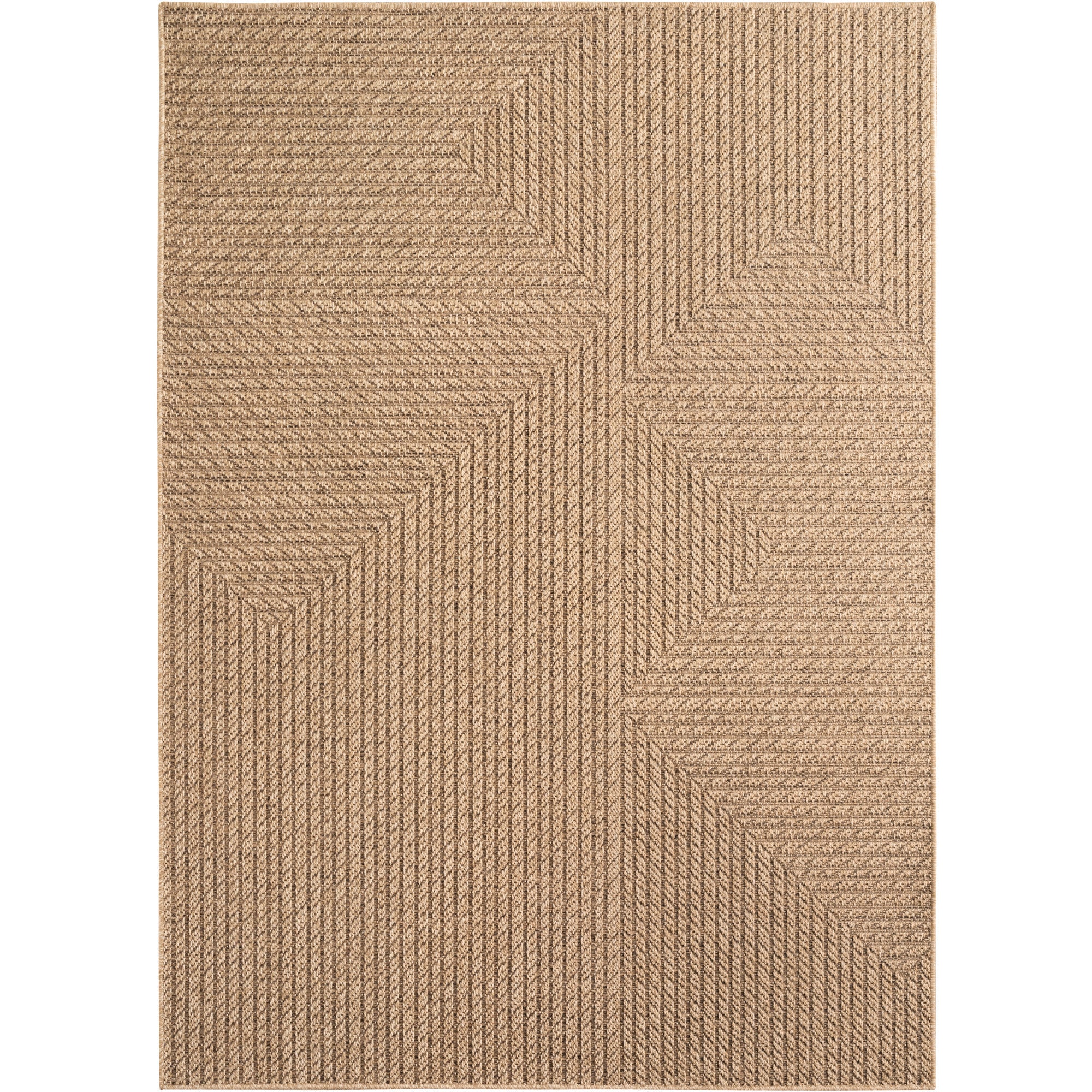 Beige Tapijt Laagpolig Vloerkleed Indoor/Outdoor