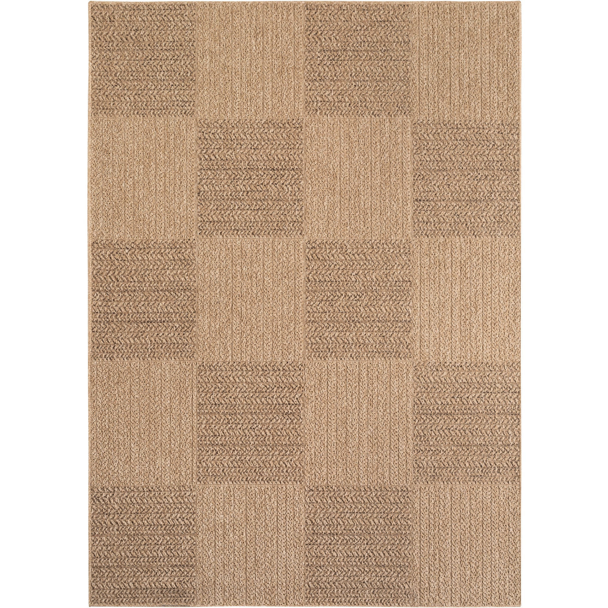 Beige Tapijt Laagpolig Vloerkleed Indoor/Outdoor
