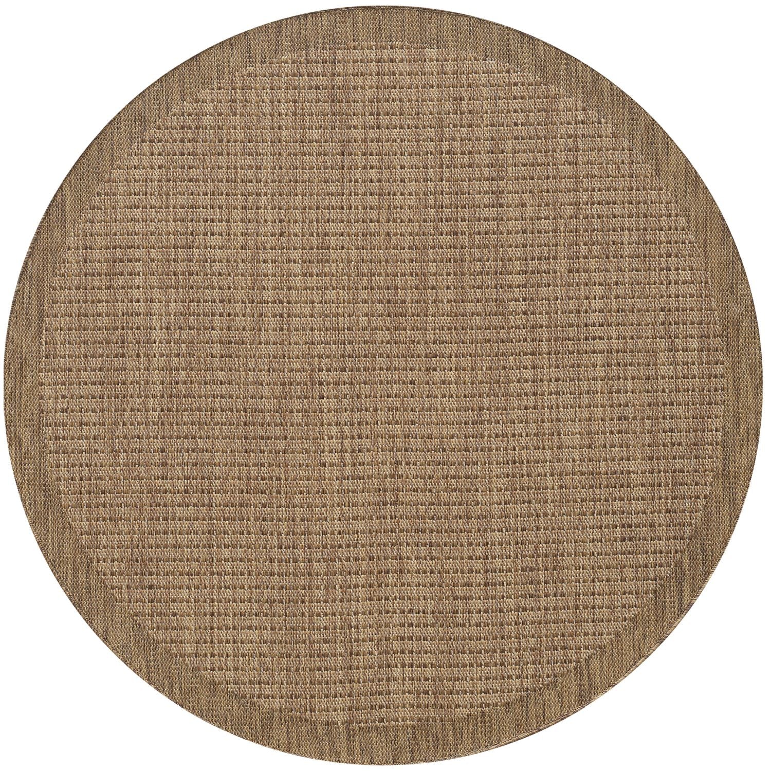 Bruin Tapijt Laagpolig Vloerkleed Indoor/Outdoor