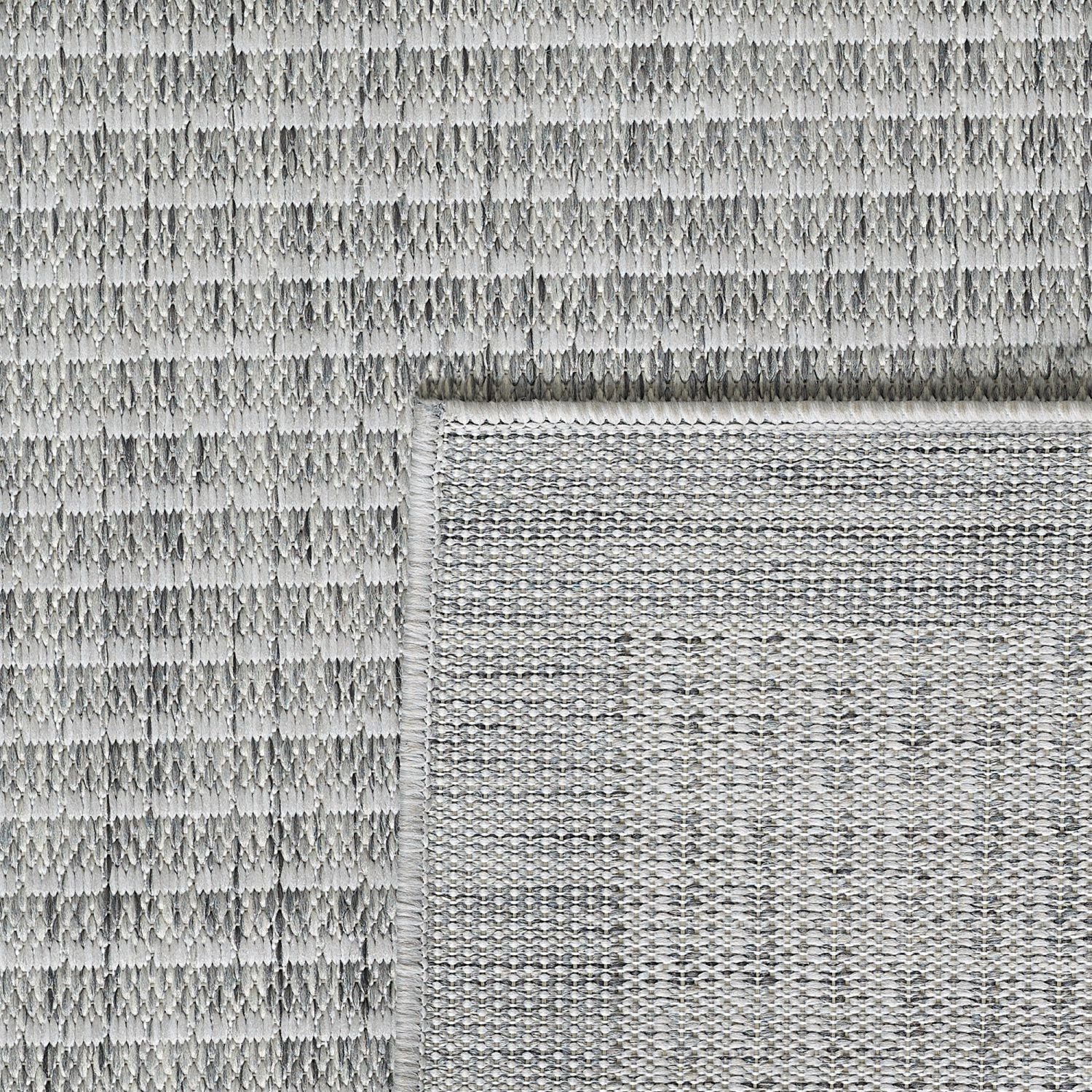 Grijs Tapijt Laagpolig Vloerkleed Indoor/Outdoor