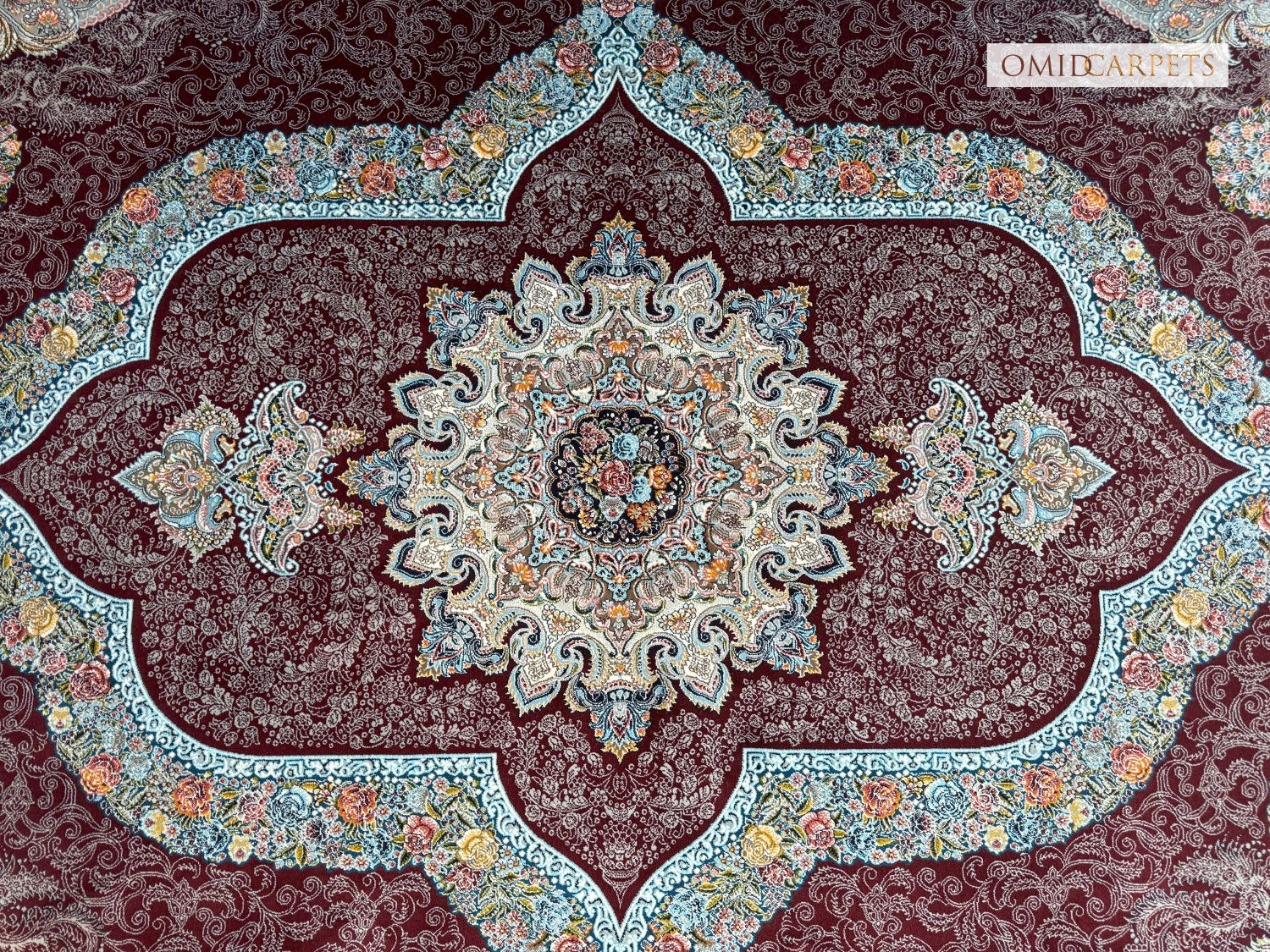 قالین 700 شانه * Rood Tapijt Laagpolig Klassiek Vloerkleed - Omid Premium Classic - 1,5 Miljoen punten/m²