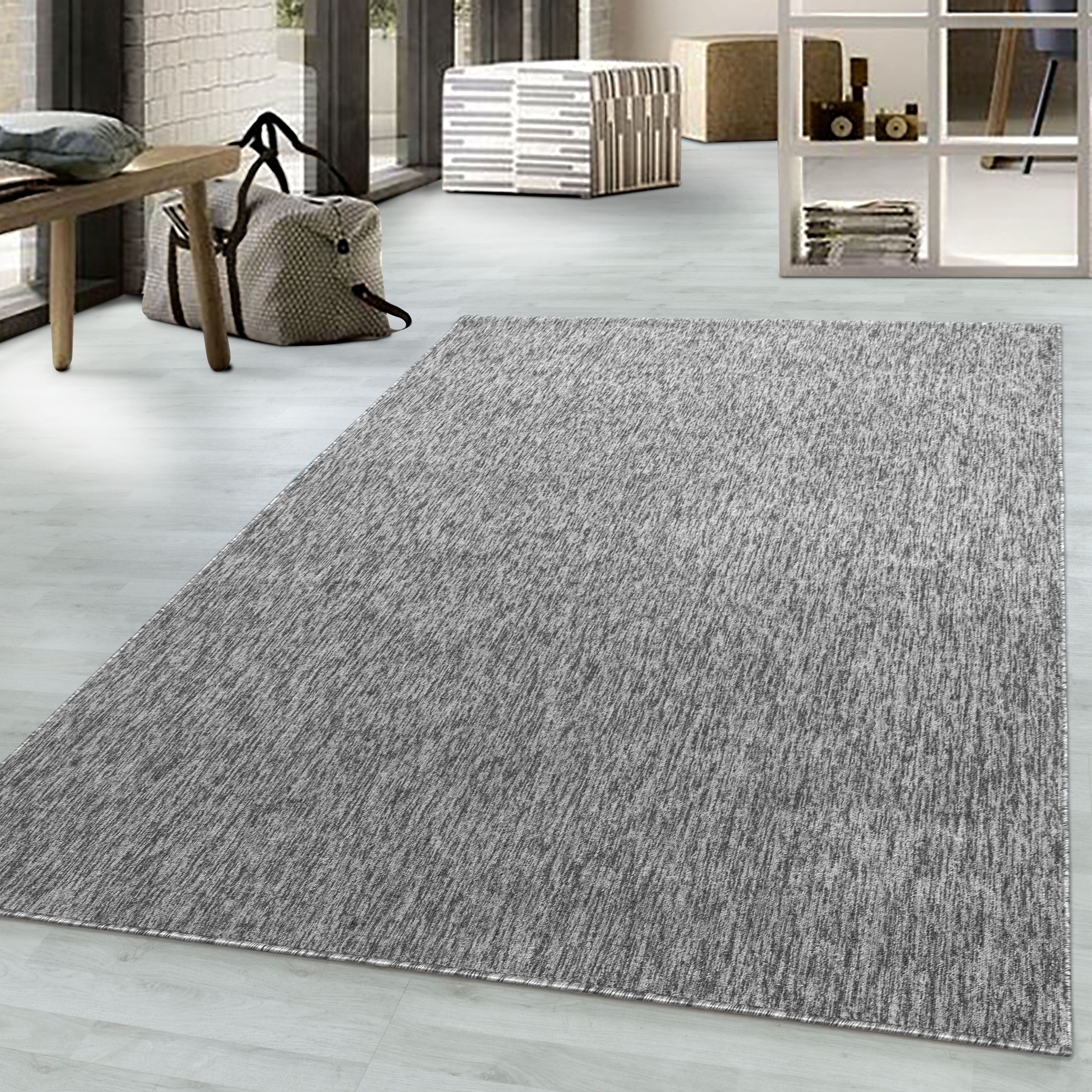 Lichtgrijs Tapijt Laagpolig Vloerkleed Omid Elegant Comforts Collection