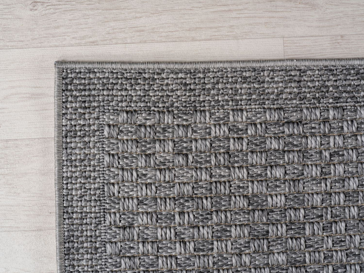 Grijs Tapijt Laagpolig Vloerkleed Indoor/Outdoor