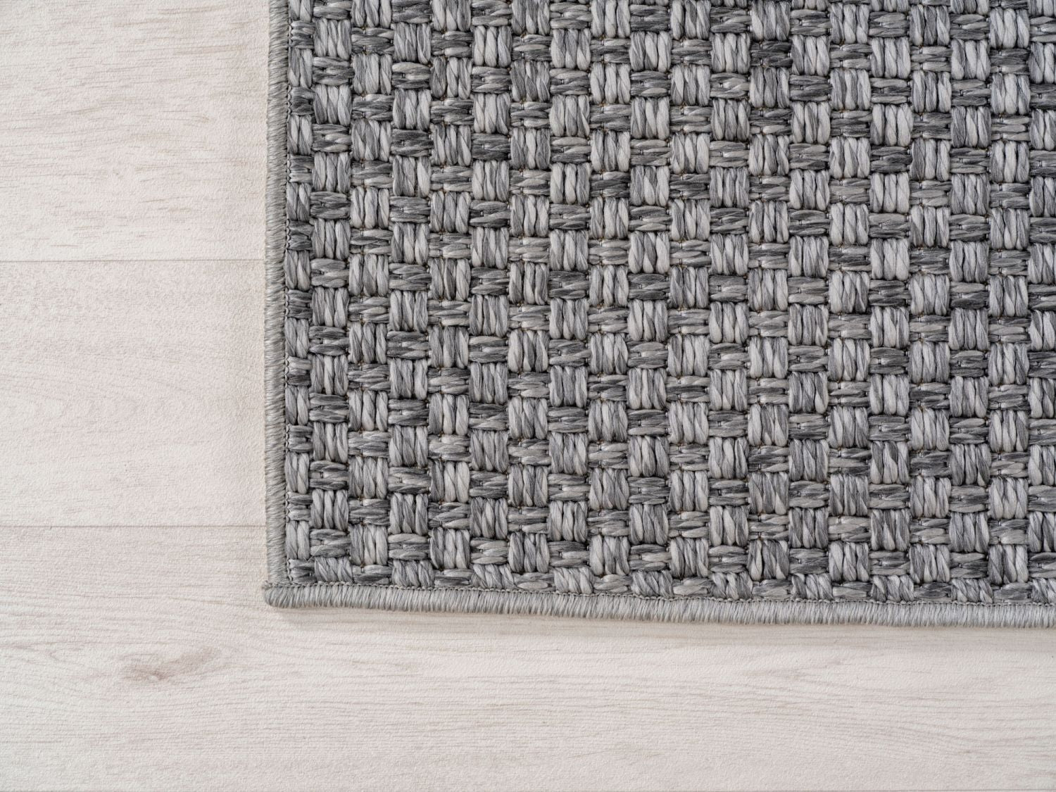 Grijs Tapijt Laagpolig Vloerkleed Indoor/Outdoor