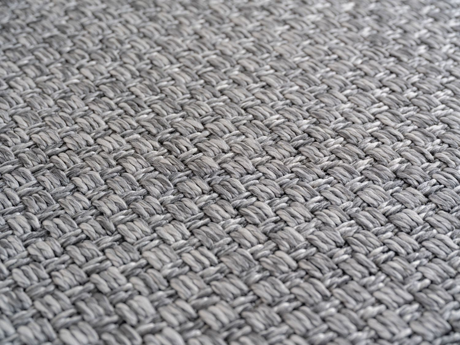 Grijs Tapijt Laagpolig Vloerkleed Indoor/Outdoor