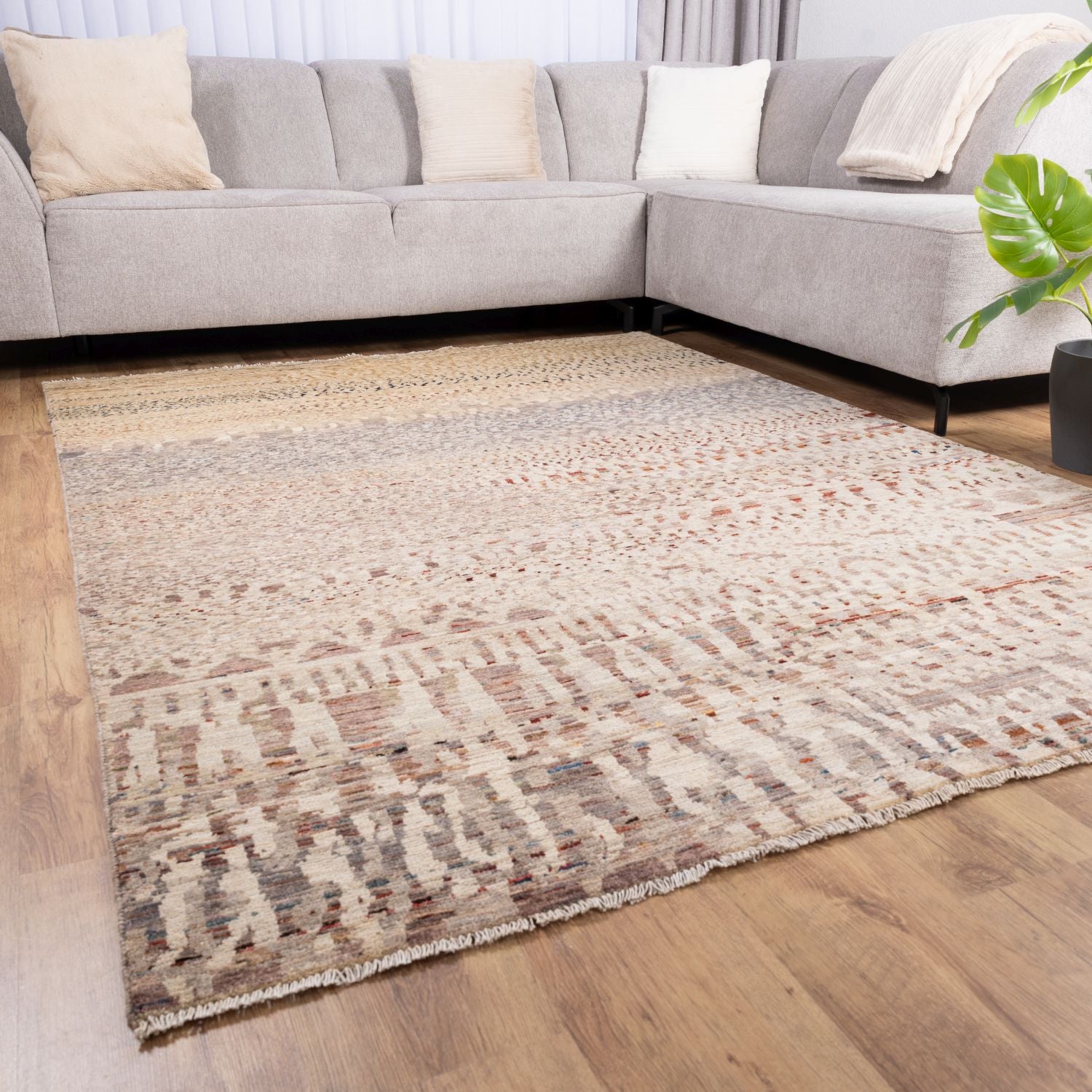 Afghaans Tapijt Laagpolig Handgeknoopt Wollen Vloerkleed - Omid Afghan Wool Luxury 175x239