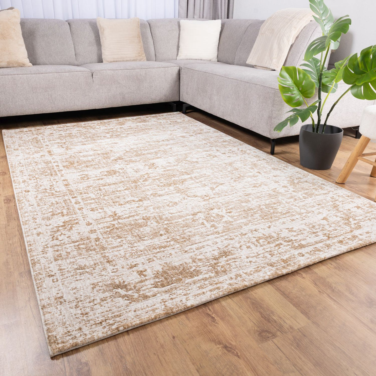 Tapis coloré à poils ras Omid Art