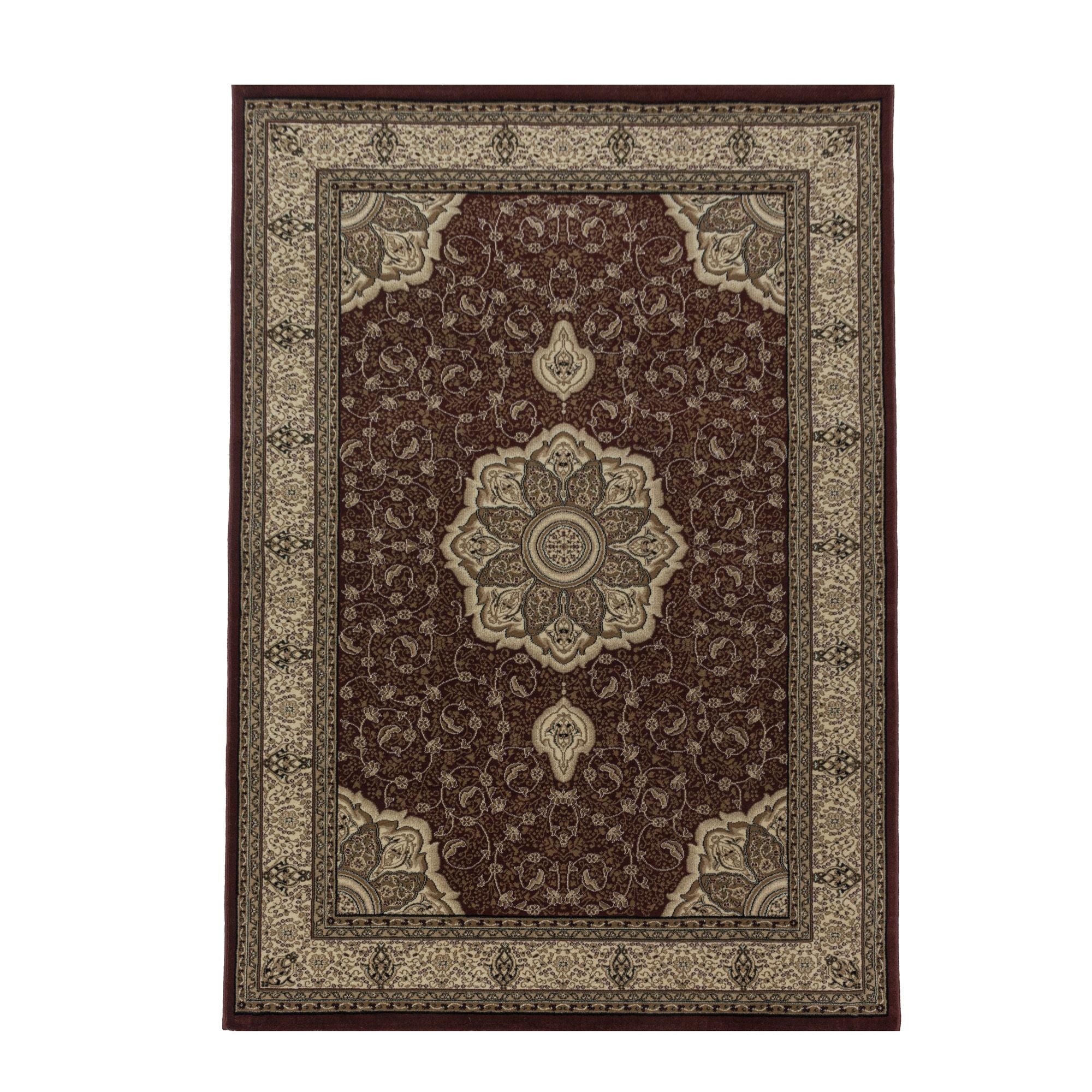 Rood Laagpolig Vloerkleed Omid Antique Allure Collection.