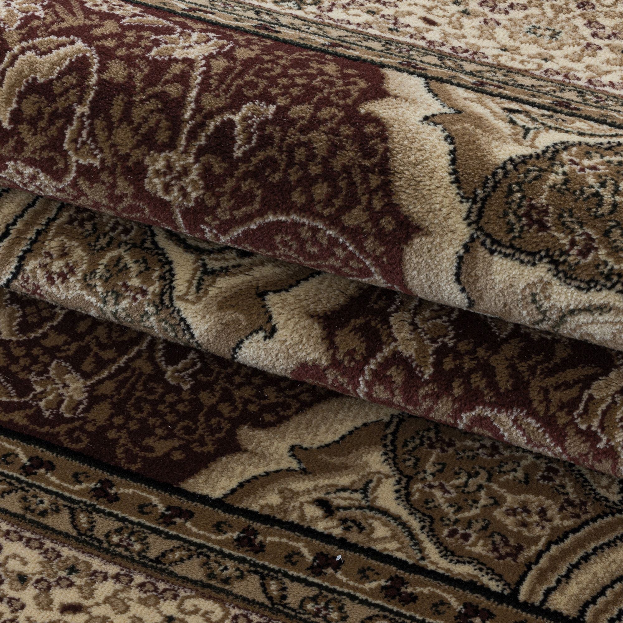 Rood Laagpolig Vloerkleed Omid Antique Allure Collection.