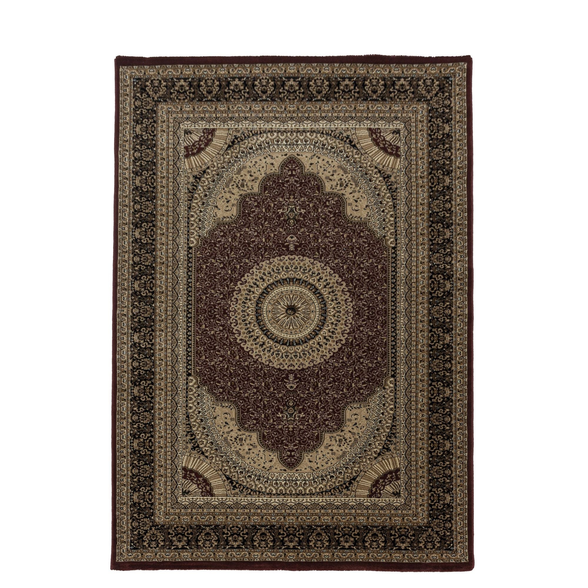 Rood Laagpolig Vloerkleed Omid Antique Allure Collection.