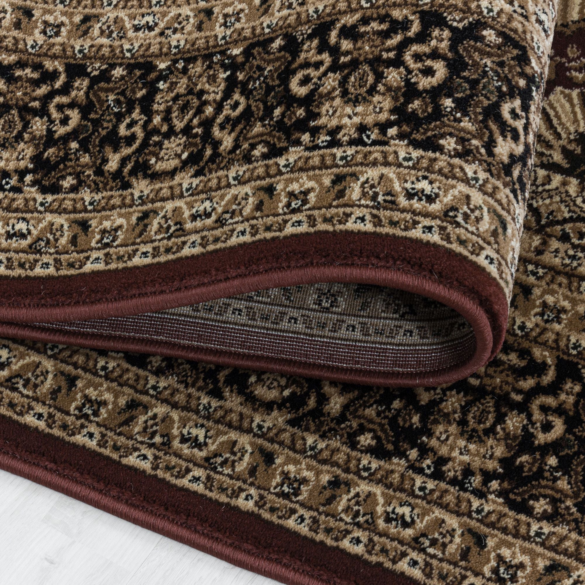Rood Laagpolig Vloerkleed Omid Antique Allure Collection.