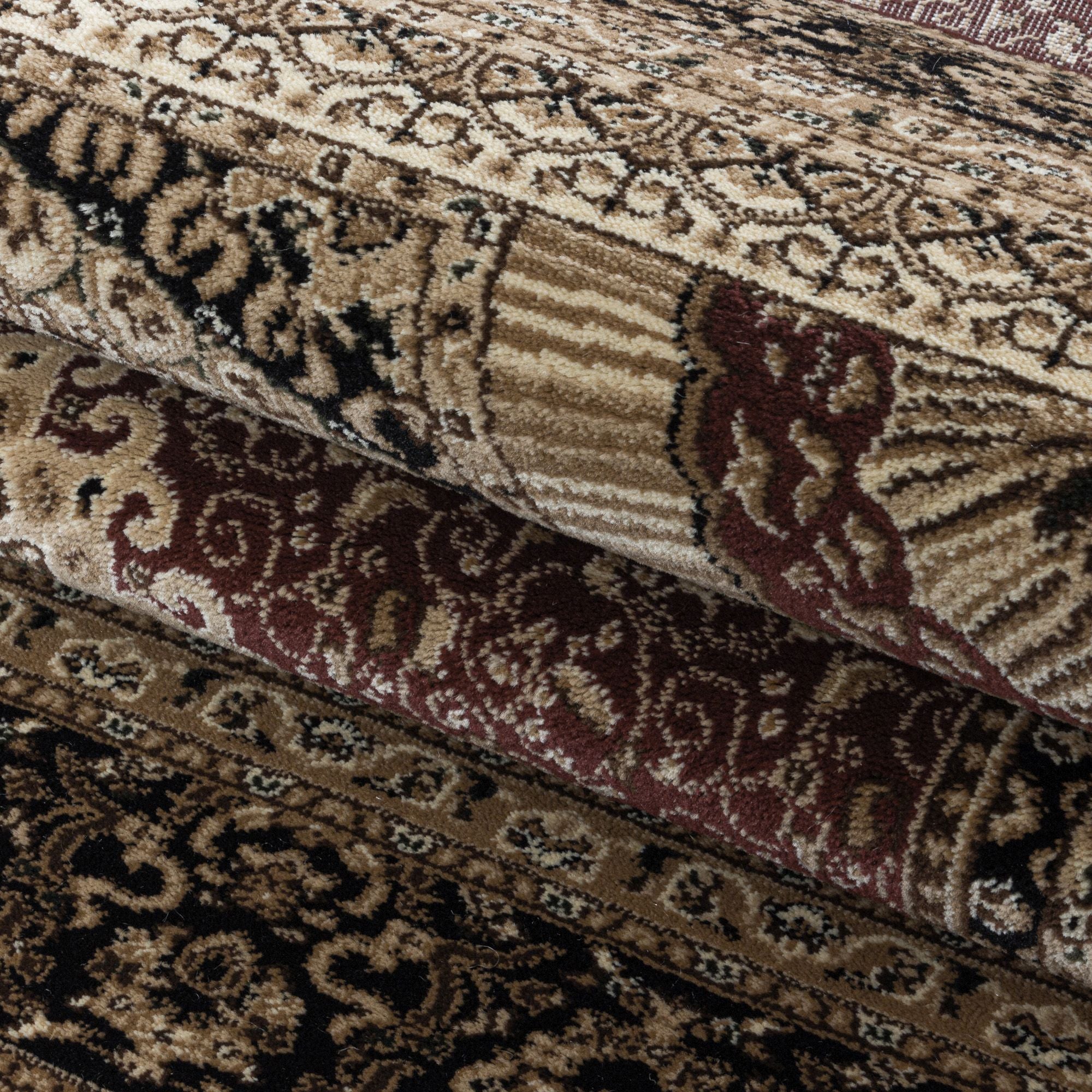 Rood Laagpolig Vloerkleed Omid Antique Allure Collection.