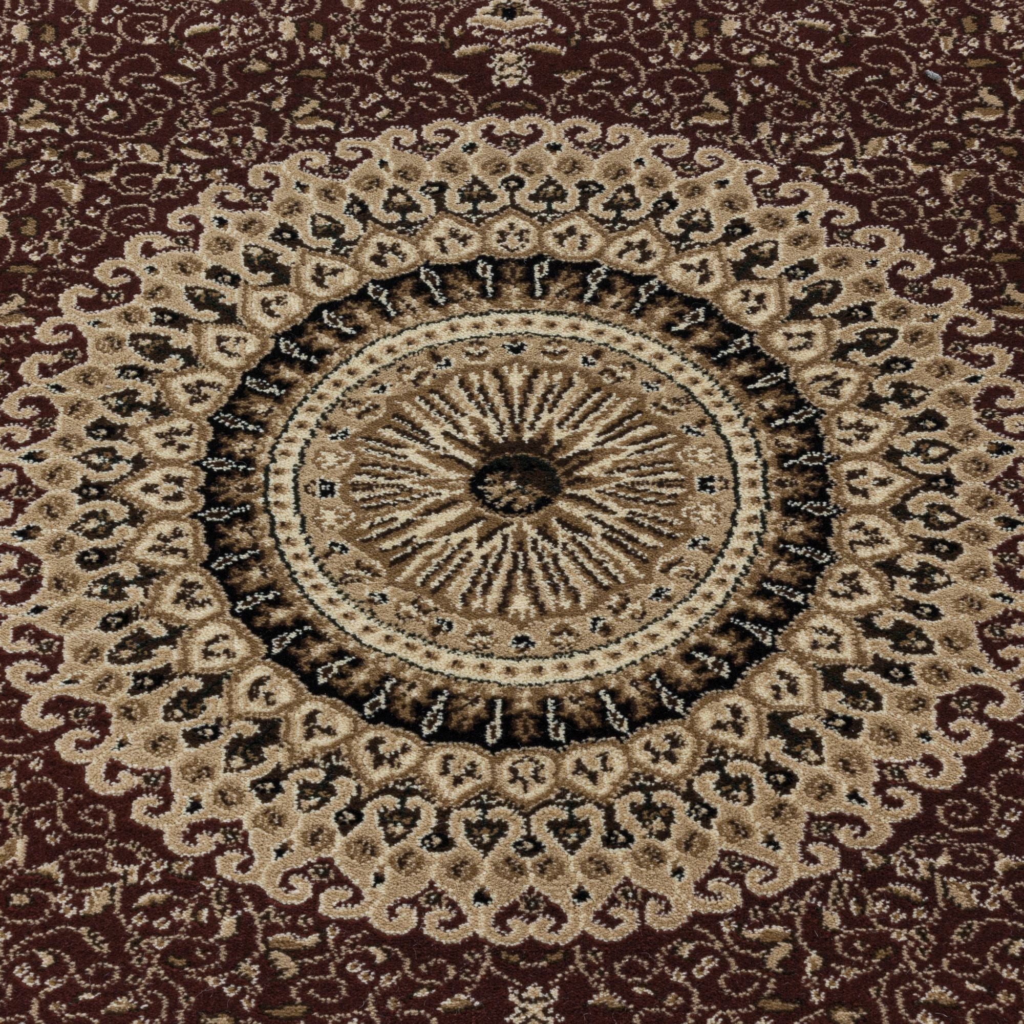 Rood Laagpolig Vloerkleed Omid Antique Allure Collection.