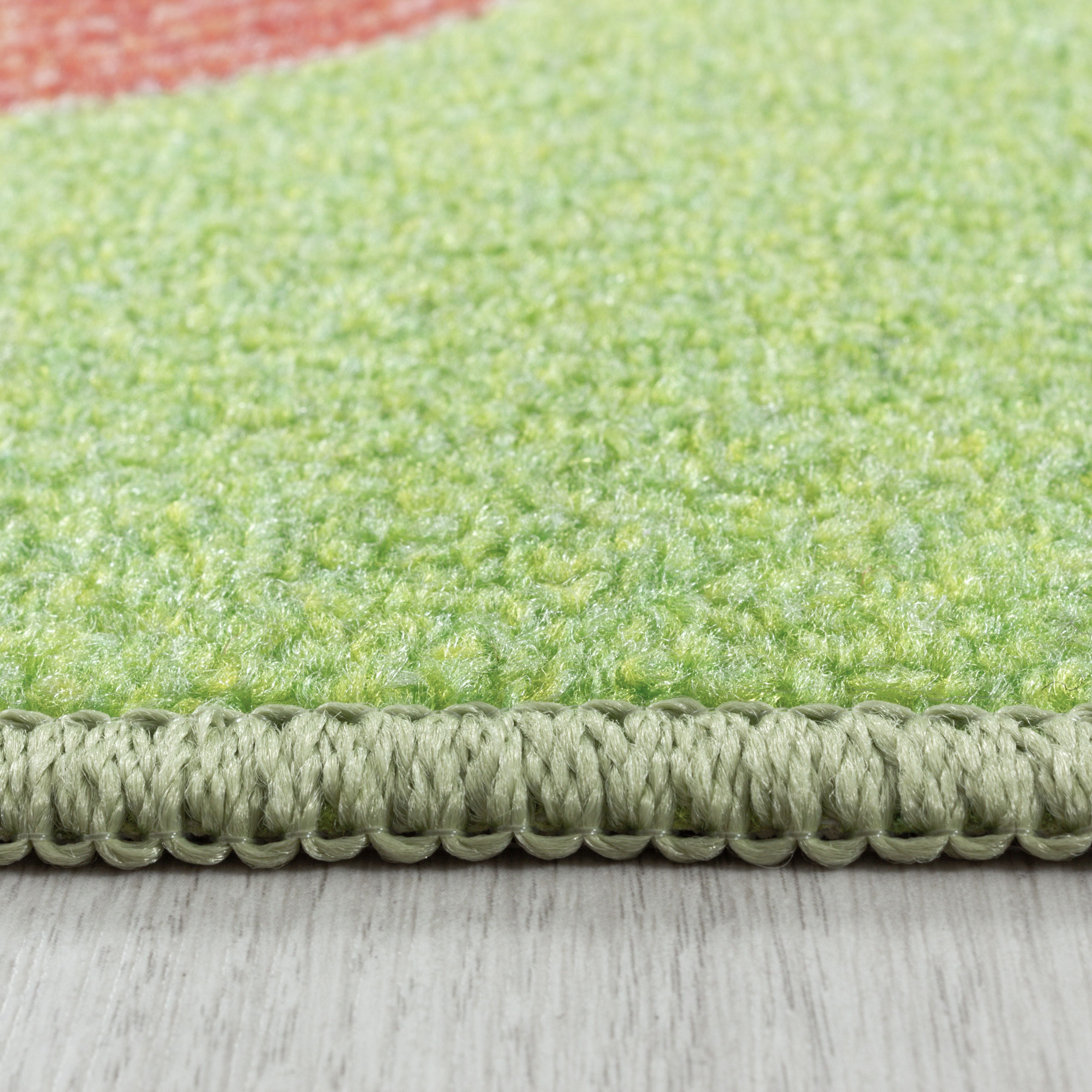 Groen Tapijt Laagpolig Vloerkleed Omid Playful wonder collection