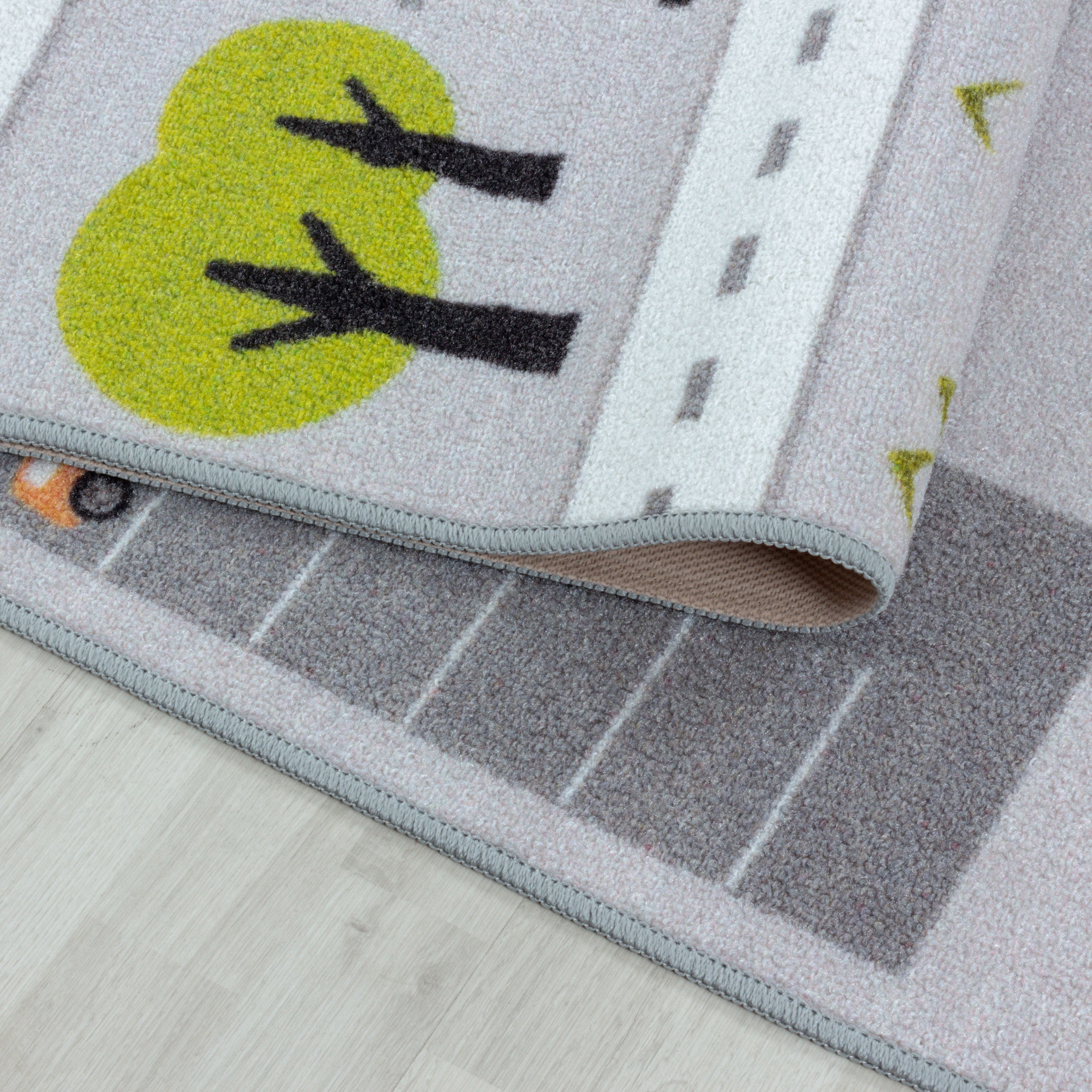 Grijs Tapijt Laagpolig Vloerkleed Omid Playful wonder collection