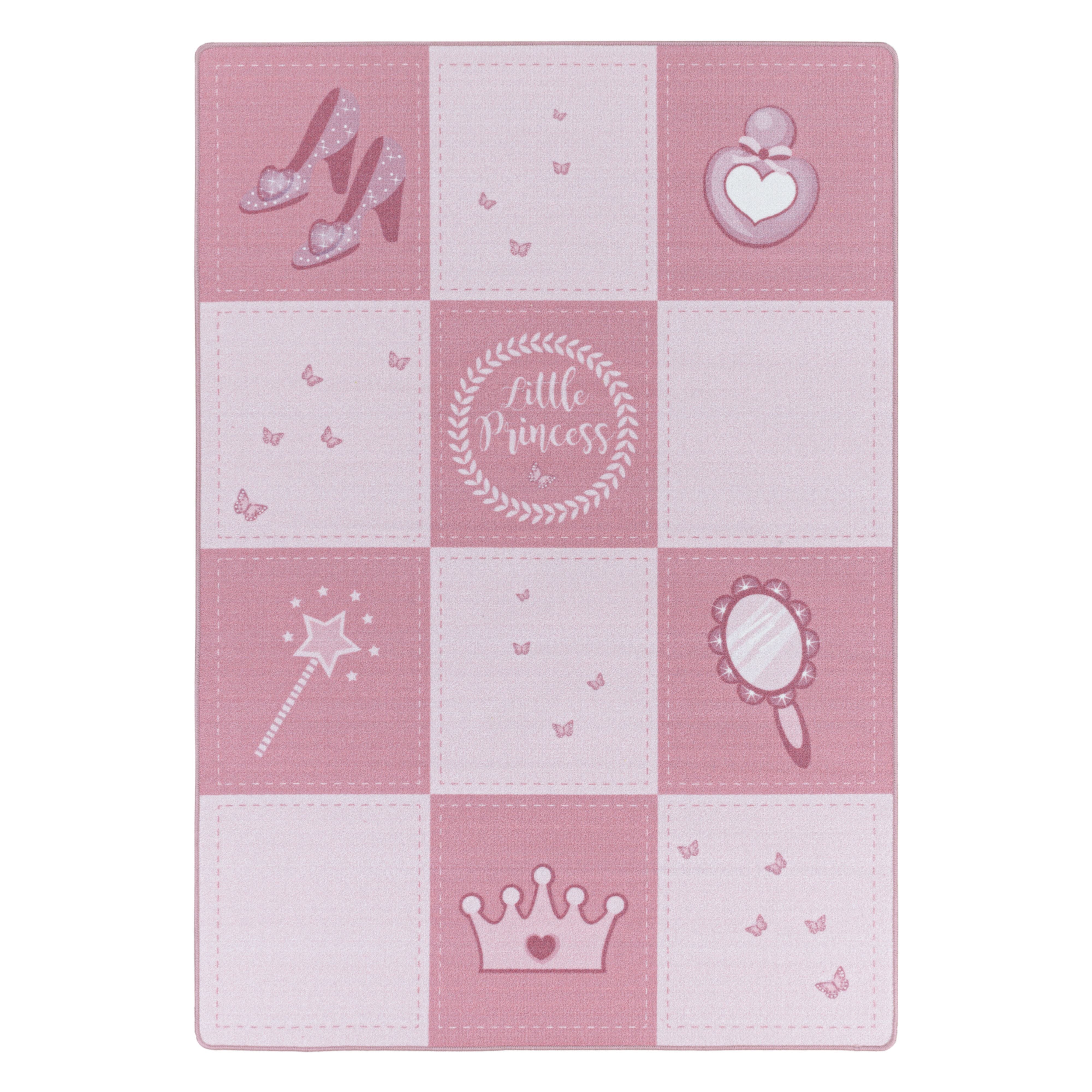 Roze Tapijt Laagpolig Vloerkleed Omid Playful wonder collection