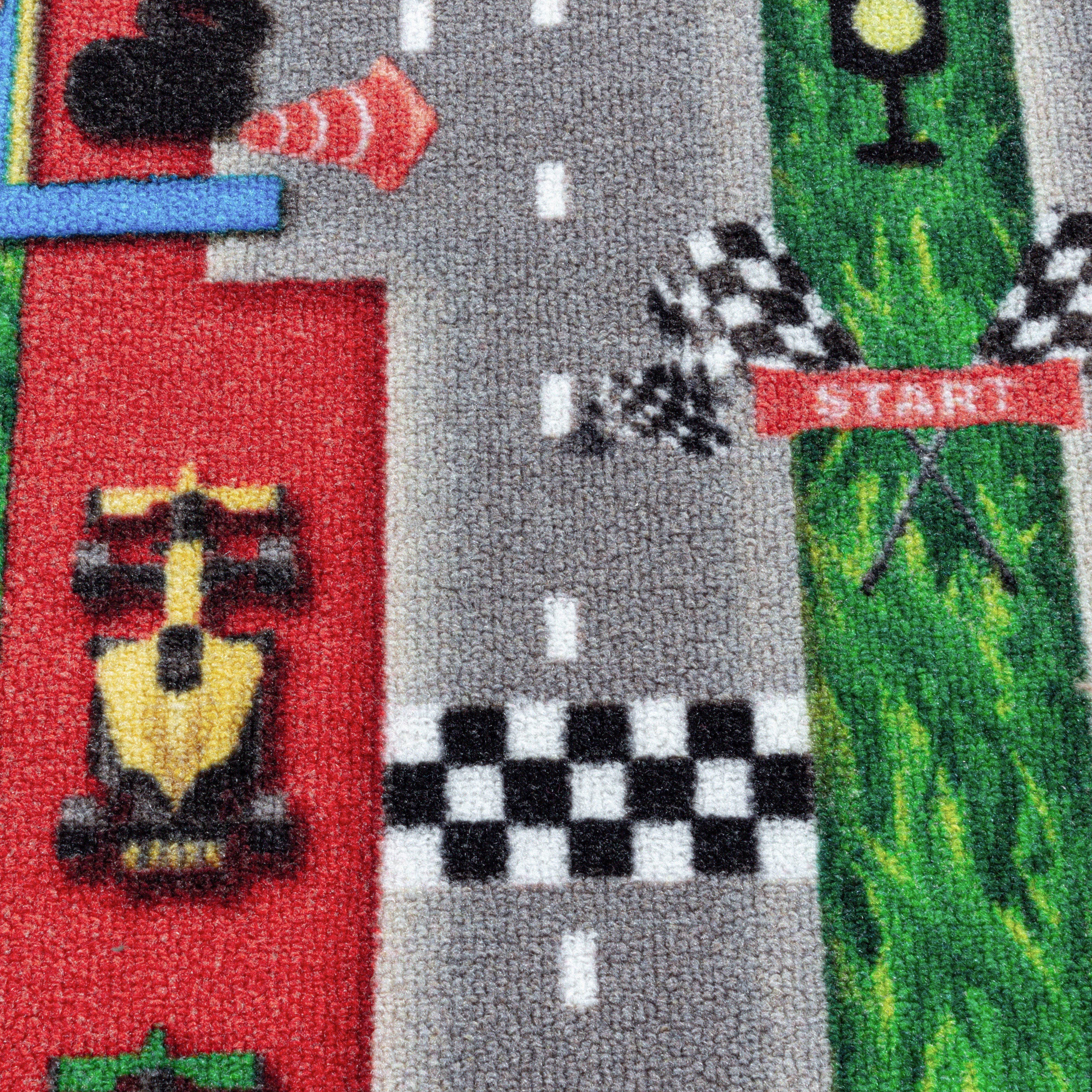 Rood Tapijt Laagpolig Vloerkleed Omid Playful wonder collection