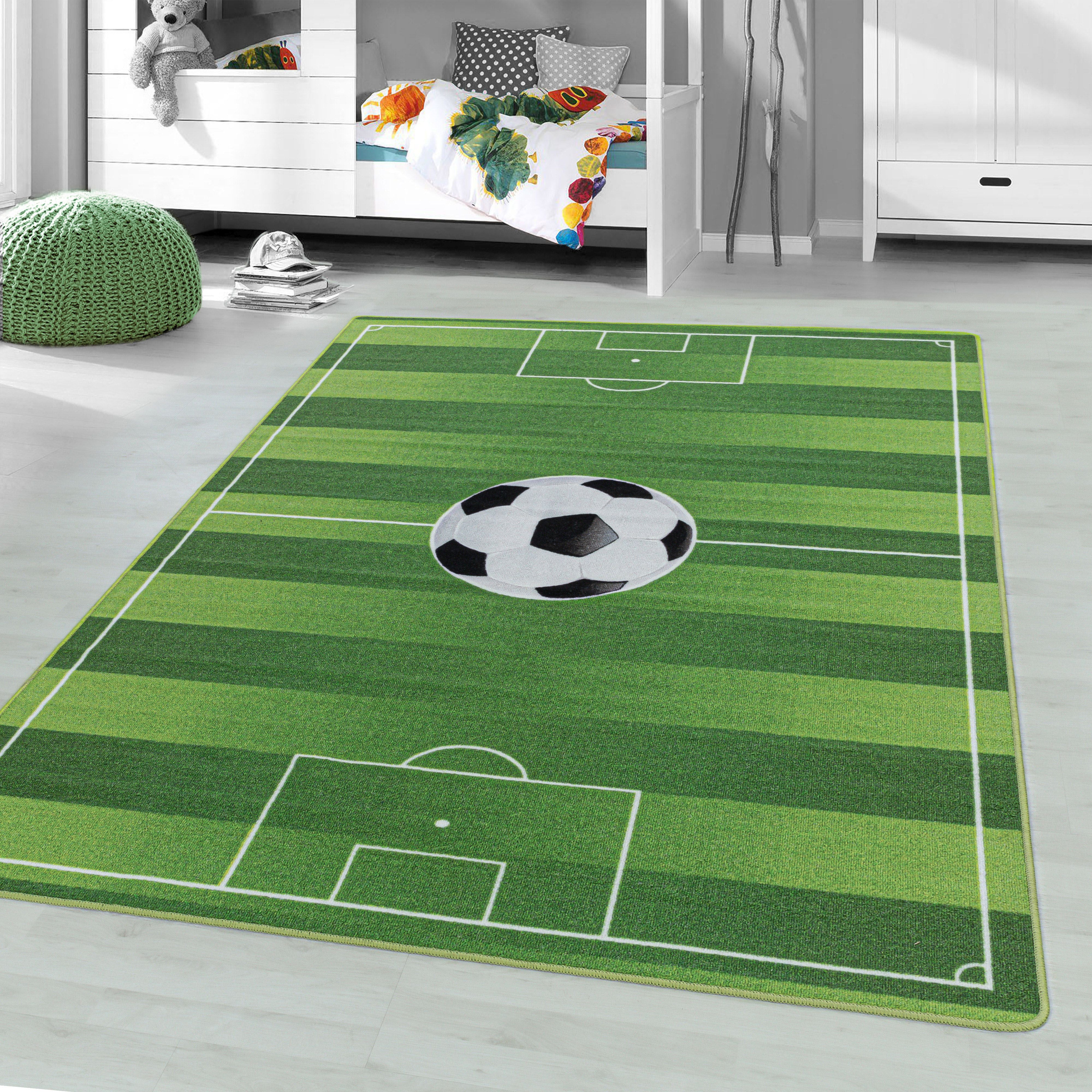 Groen Tapijt Laagpolig Vloerkleed Omid Playful wonder collection