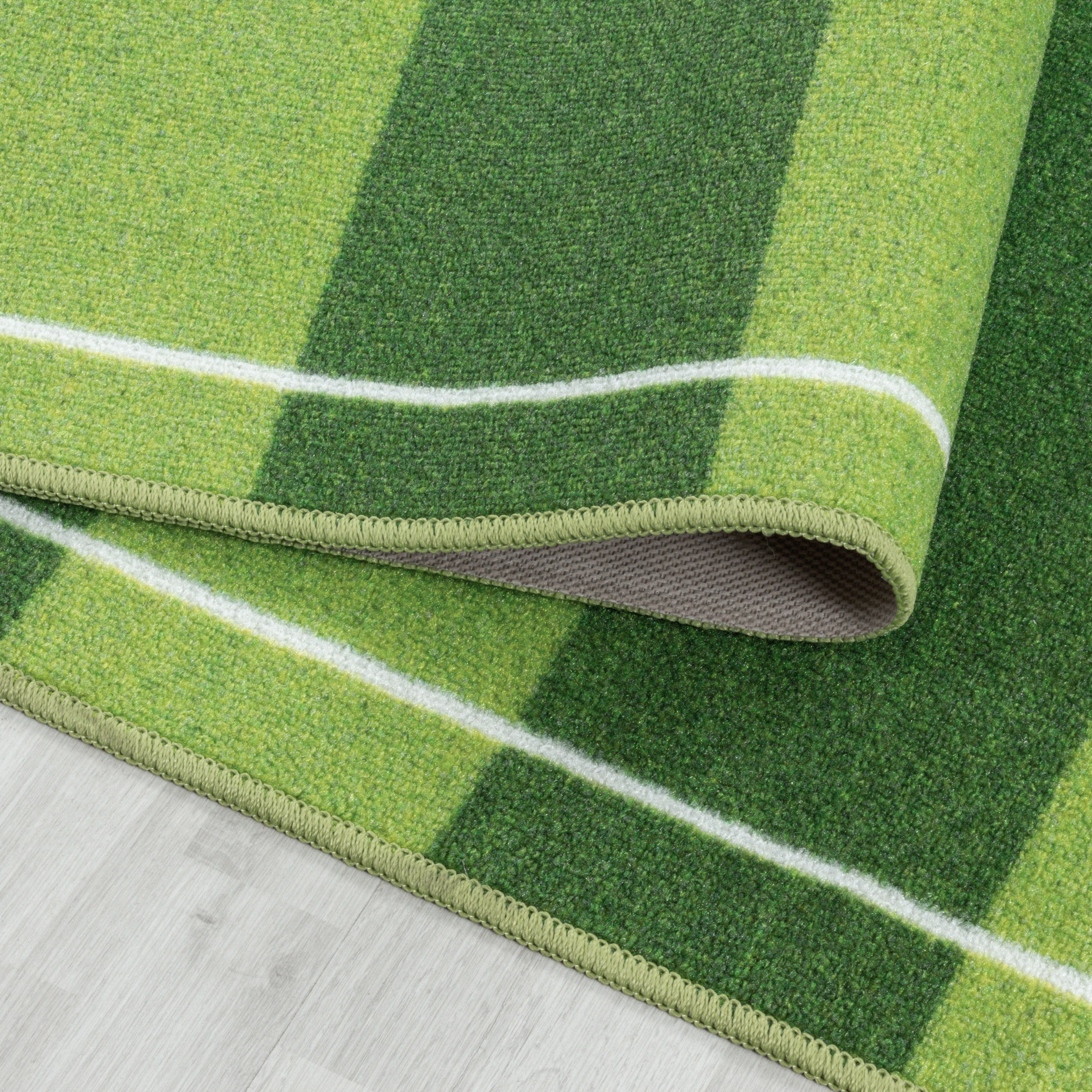 Groen Tapijt Laagpolig Vloerkleed Omid Playful wonder collection