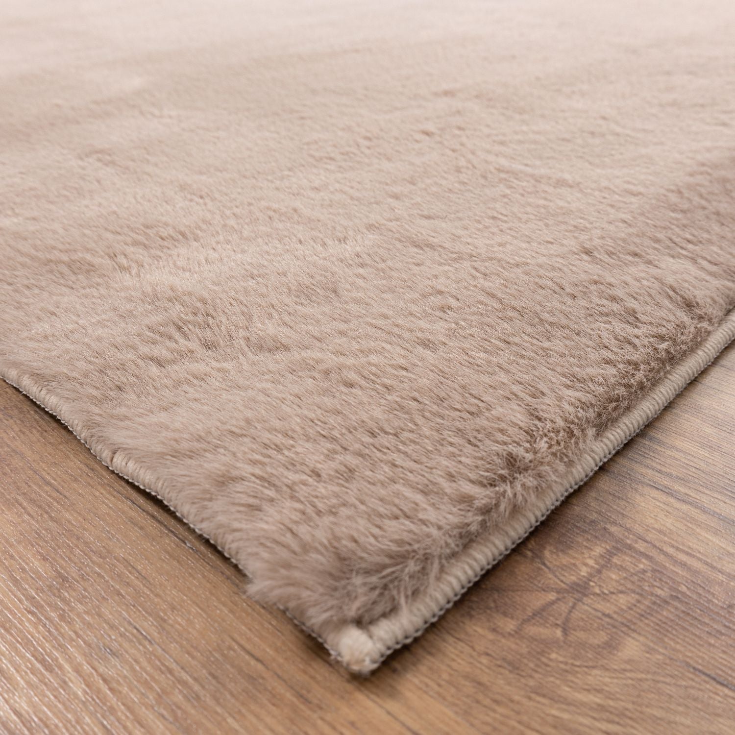 Licht Beige Tapijt Hoogpolig Vloerkleed met Anti-Slip – Omid Soft Fluffy – Superzacht Modern Tapijt - Omid Carpets