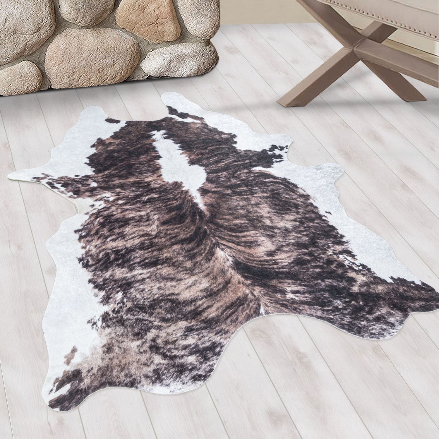 Bruin Tapijt Laagpolig Vloerkleed Omid SafariDreams Collectie