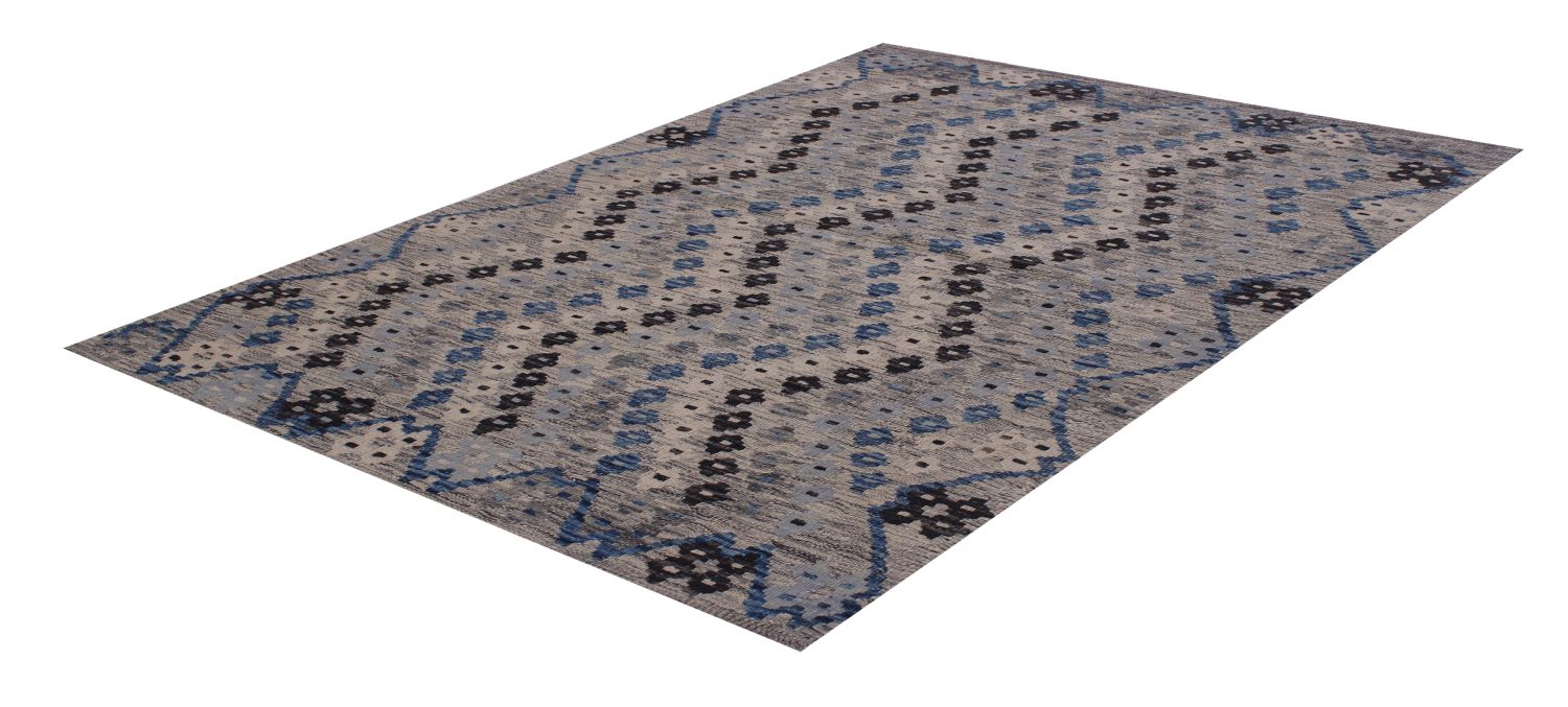 Kleurrijk Tapijt Laagpolig Handgeweven Wollen Vloerkleed - Omid Afghan Kelim 159x105
