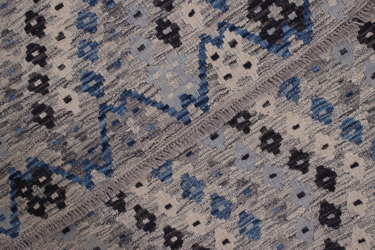 Kleurrijk Tapijt Laagpolig Handgeweven Wollen Vloerkleed - Omid Afghan Kelim 159x105
