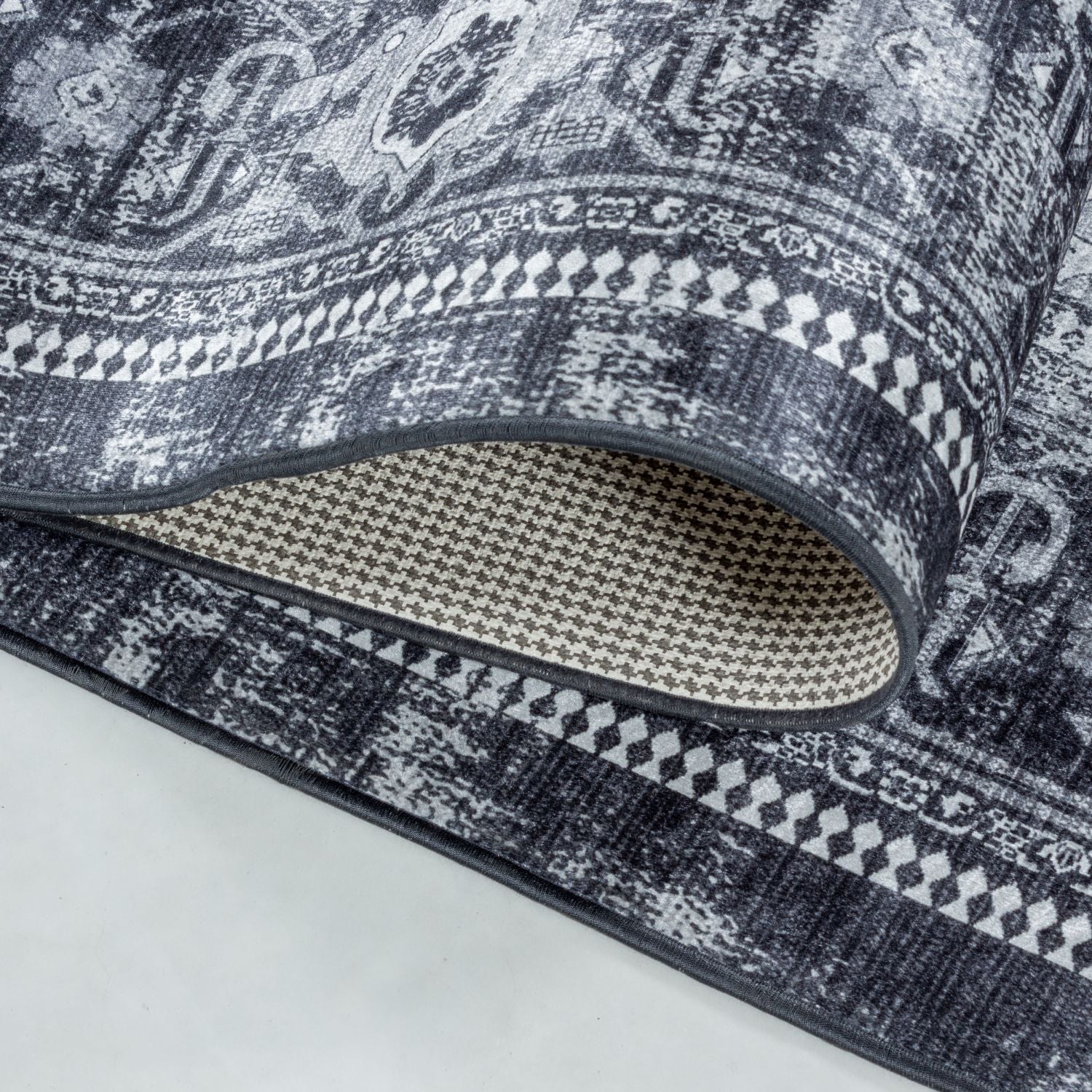 Zwart Tapijt Laagpolig Vloerkleed Omid ChromaticBlend Rugs