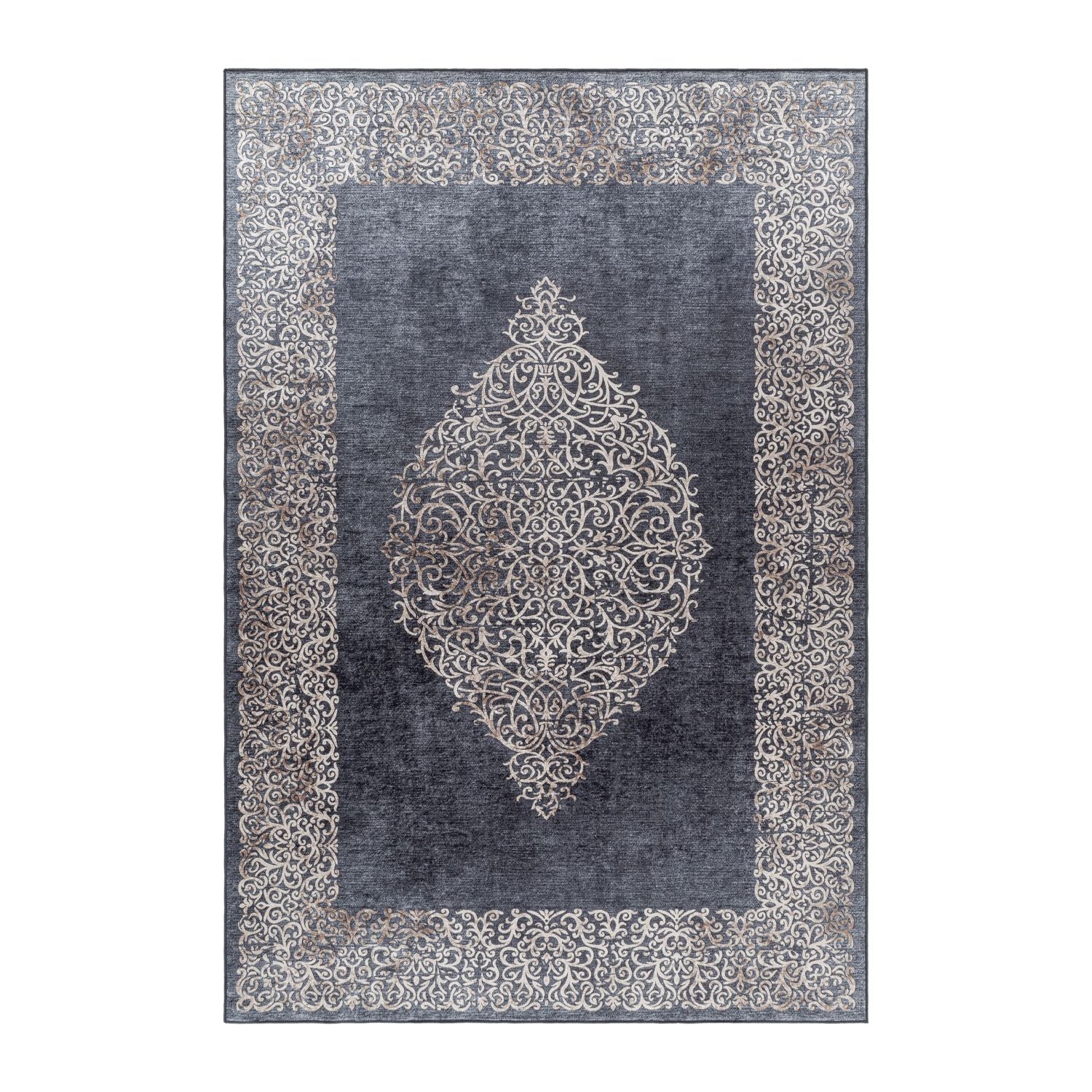 Zwart Tapijt Laagpolig Vloerkleed Omid ChromaticBlend Rugs