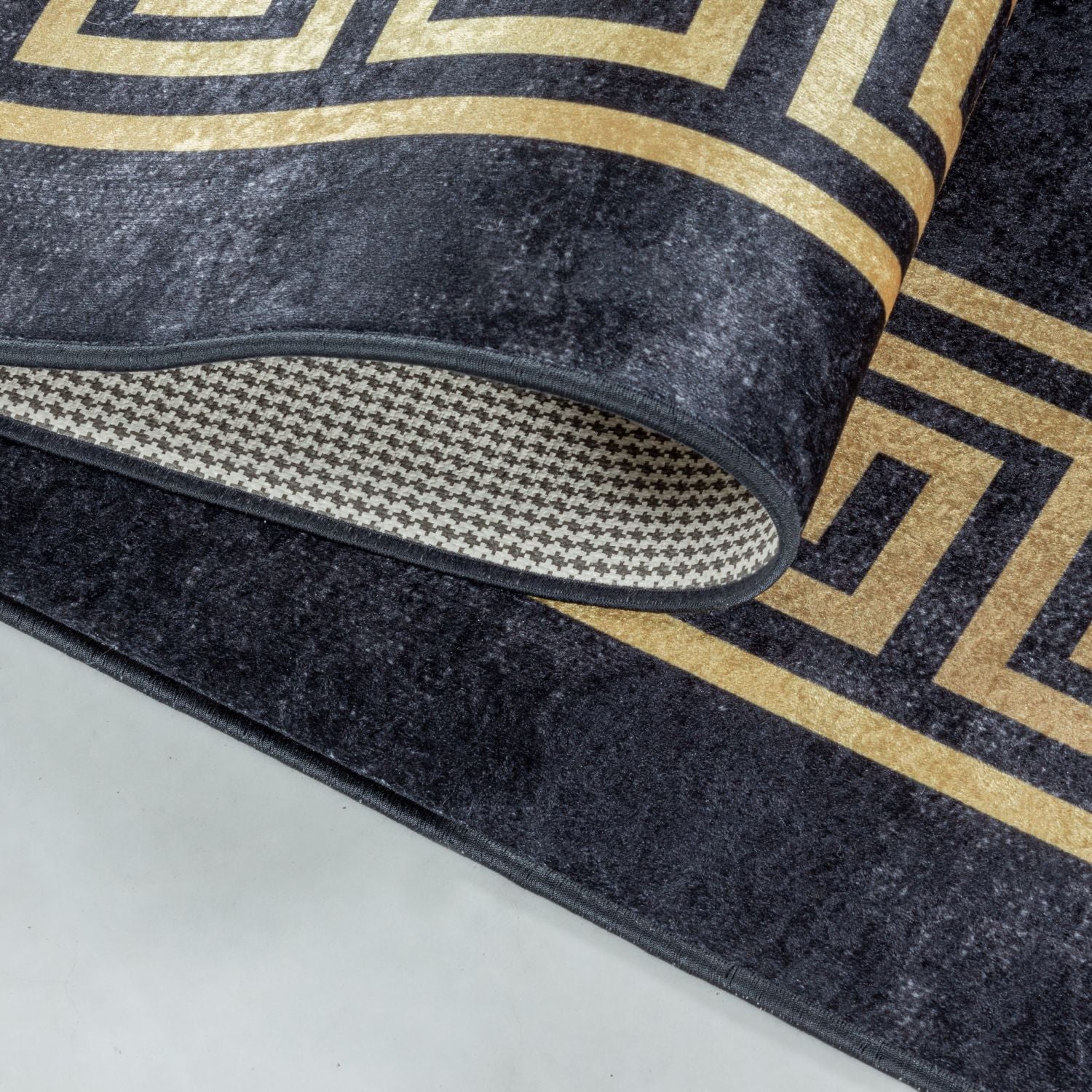 Zwart Tapijt Laagpolig Vloerkleed Omid ChromaticBlend Rugs