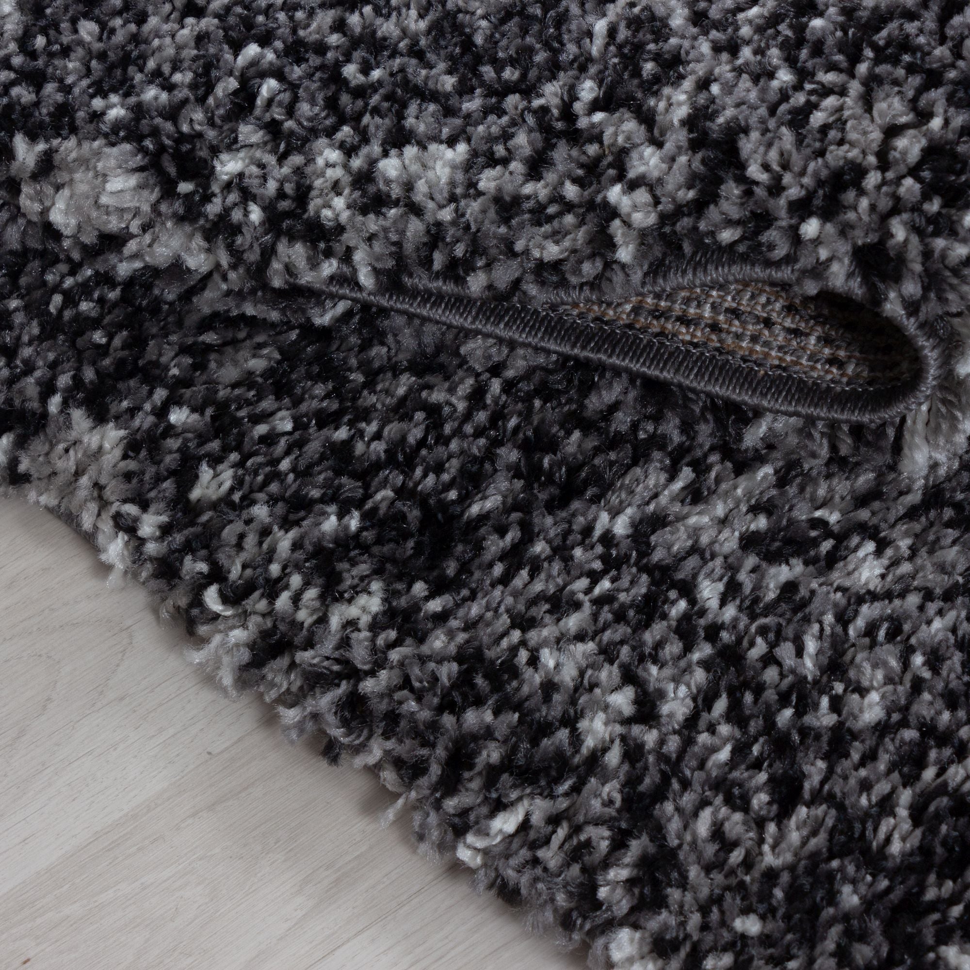 Anthrazit Laagpolig Vloerkleed Omid Misty Elegance Collection. - Omid Carpets