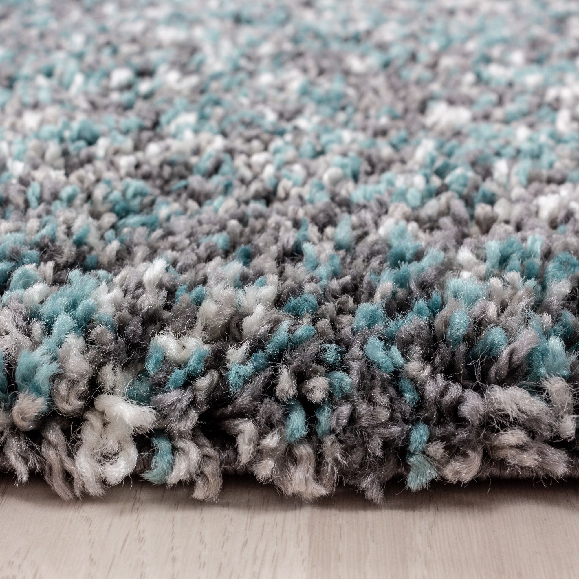 Blauw Laagpolig Vloerkleed Omid Misty Elegance Collection. - Omid Carpets