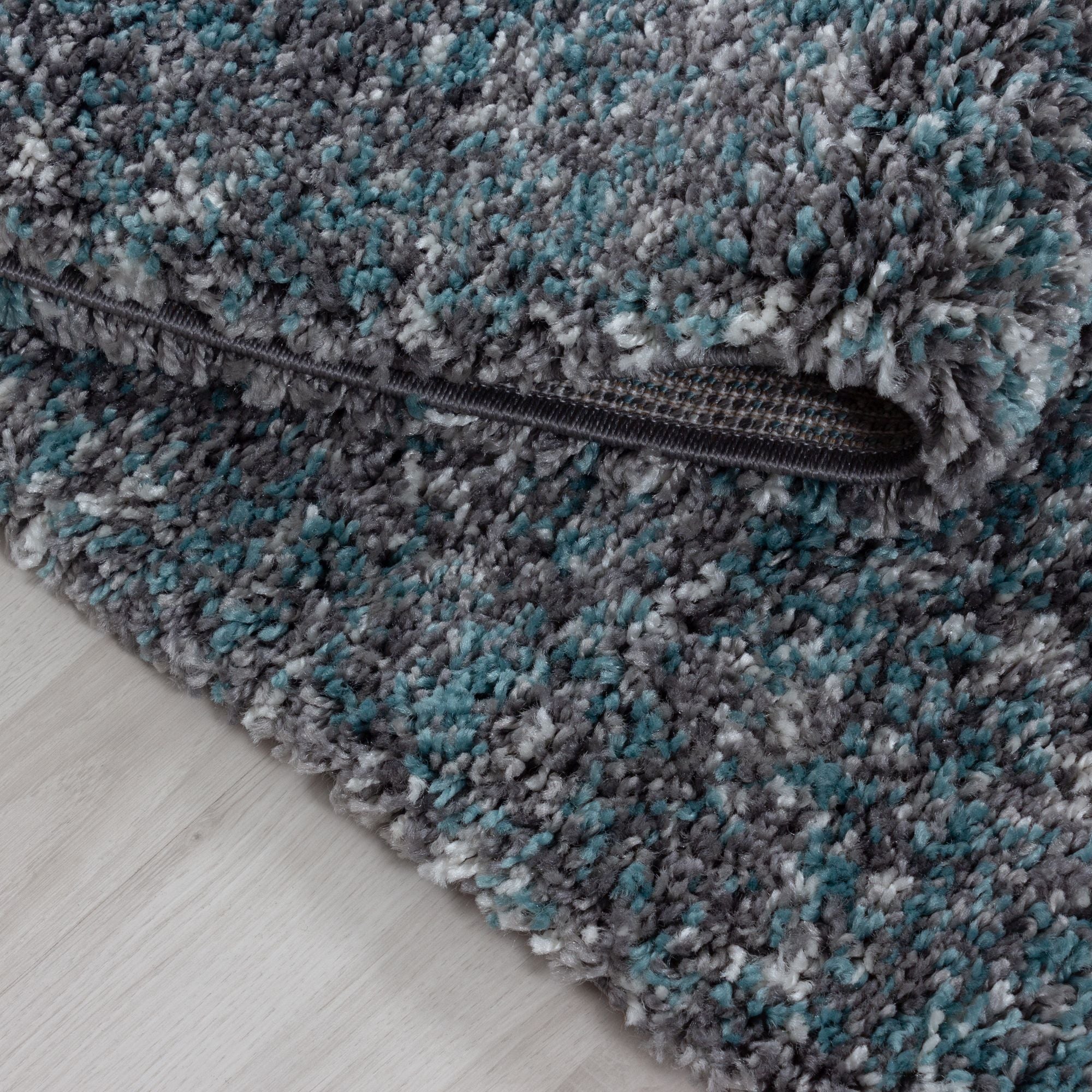 Blauw Laagpolig Vloerkleed Omid Misty Elegance Collection. - Omid Carpets