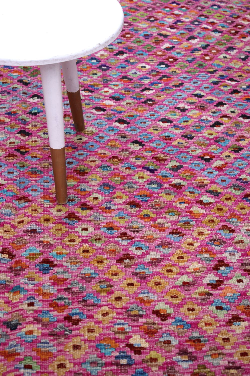 Kleurrijk Tapijt Laagpolig Handgeweven Wollen Vloerkleed - Omid Afghan Kelim 199x165