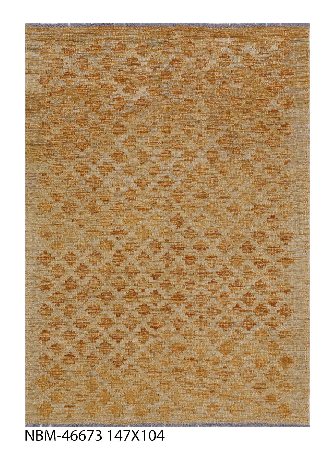Kleurrijk Tapijt Laagpolig Handgeweven Wollen Vloerkleed - Omid Afghan Kelim 148x107