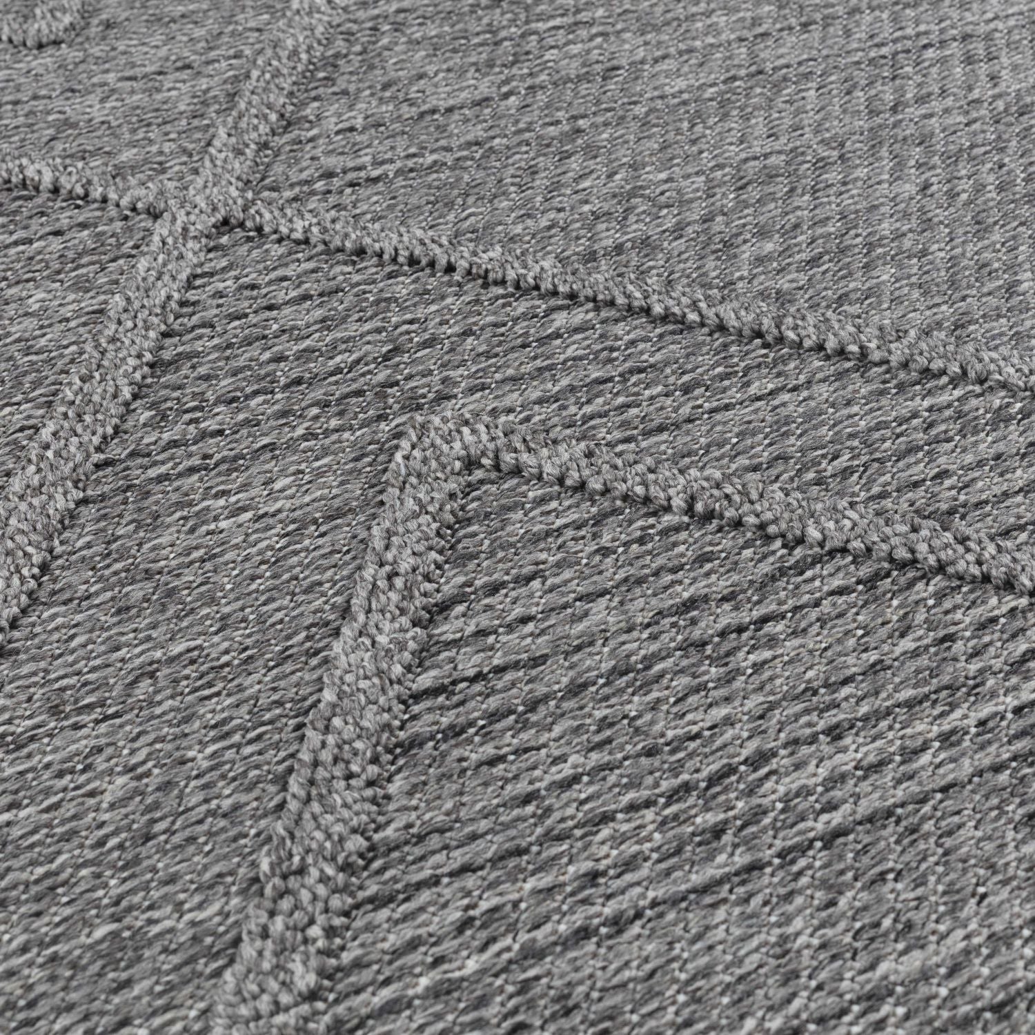 Grijs Tapijt Laagpolig Vloerkleed Omid Chic Impressions Rugs