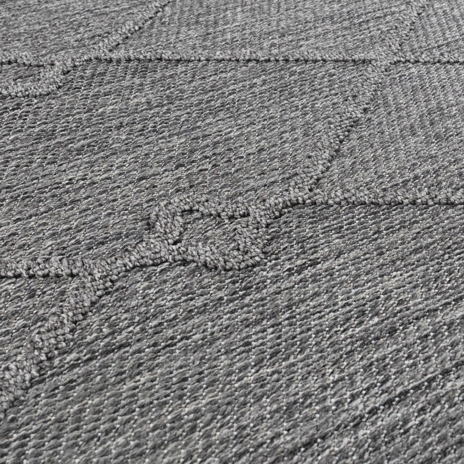 Grijs Tapijt Laagpolig Vloerkleed Omid Chic Impressions Rugs