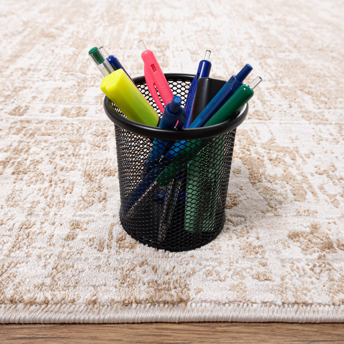 Tapis coloré à poils ras Omid Art